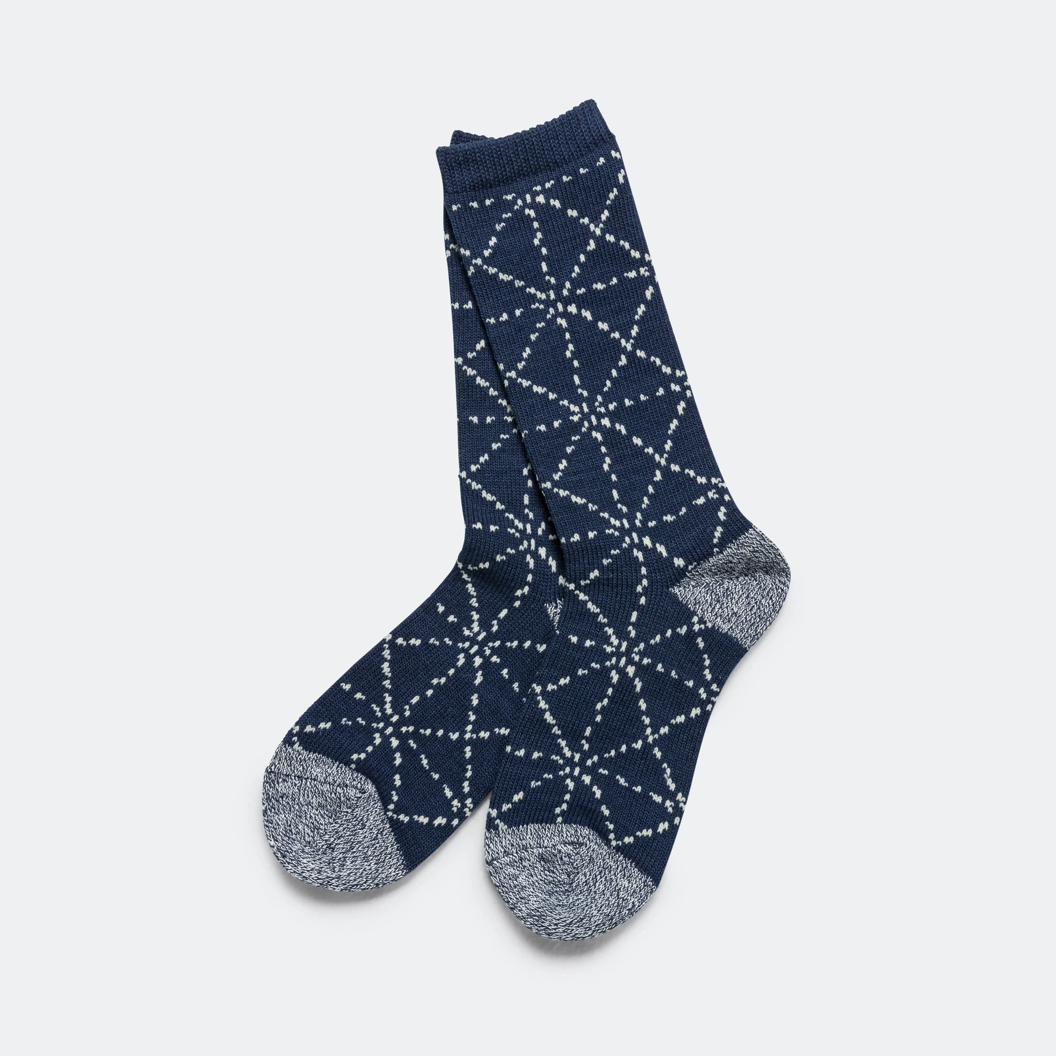 KAPITAL 84 Yarns SASHIKO Socks - Navy