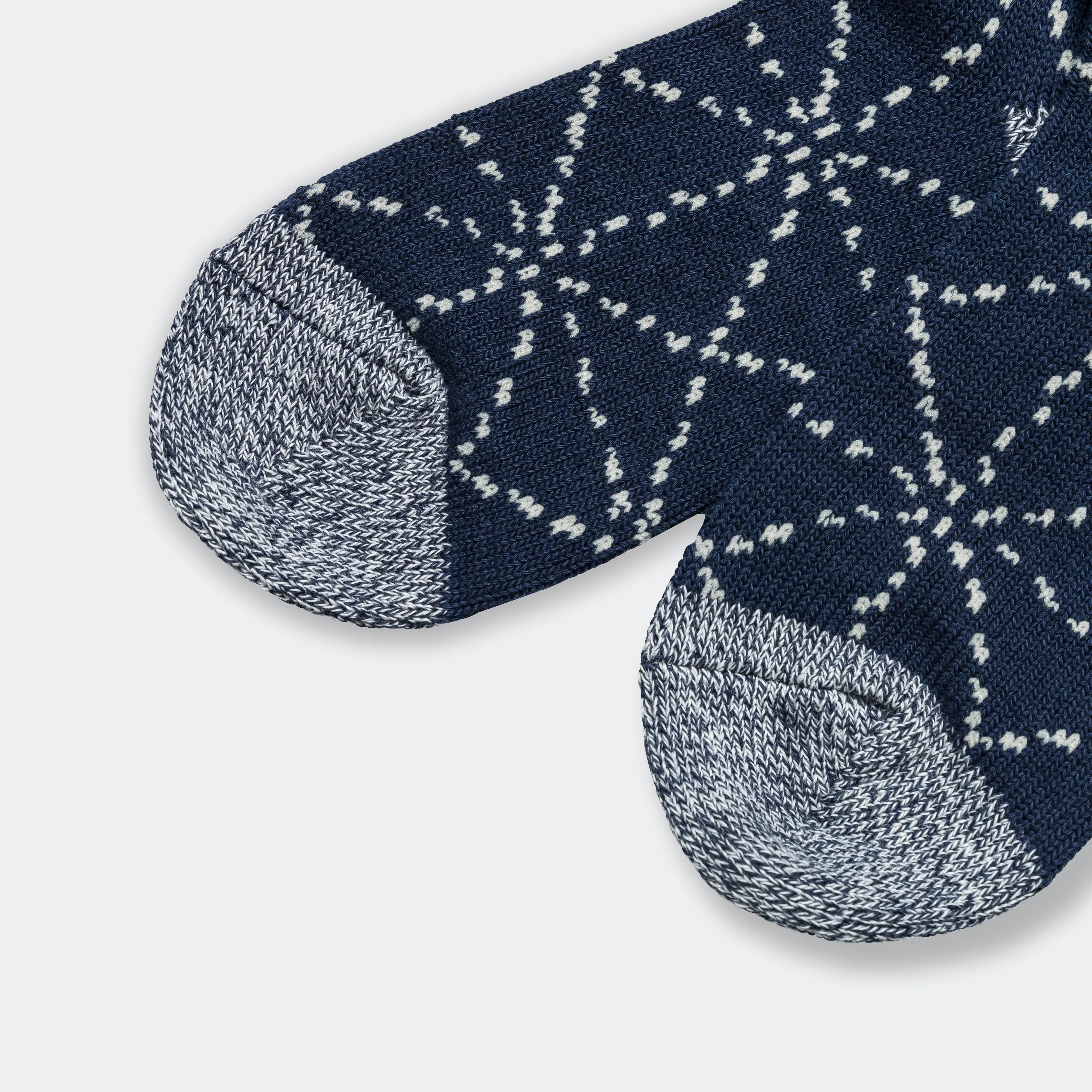 KAPITAL 84 Yarns SASHIKO Socks - Navy