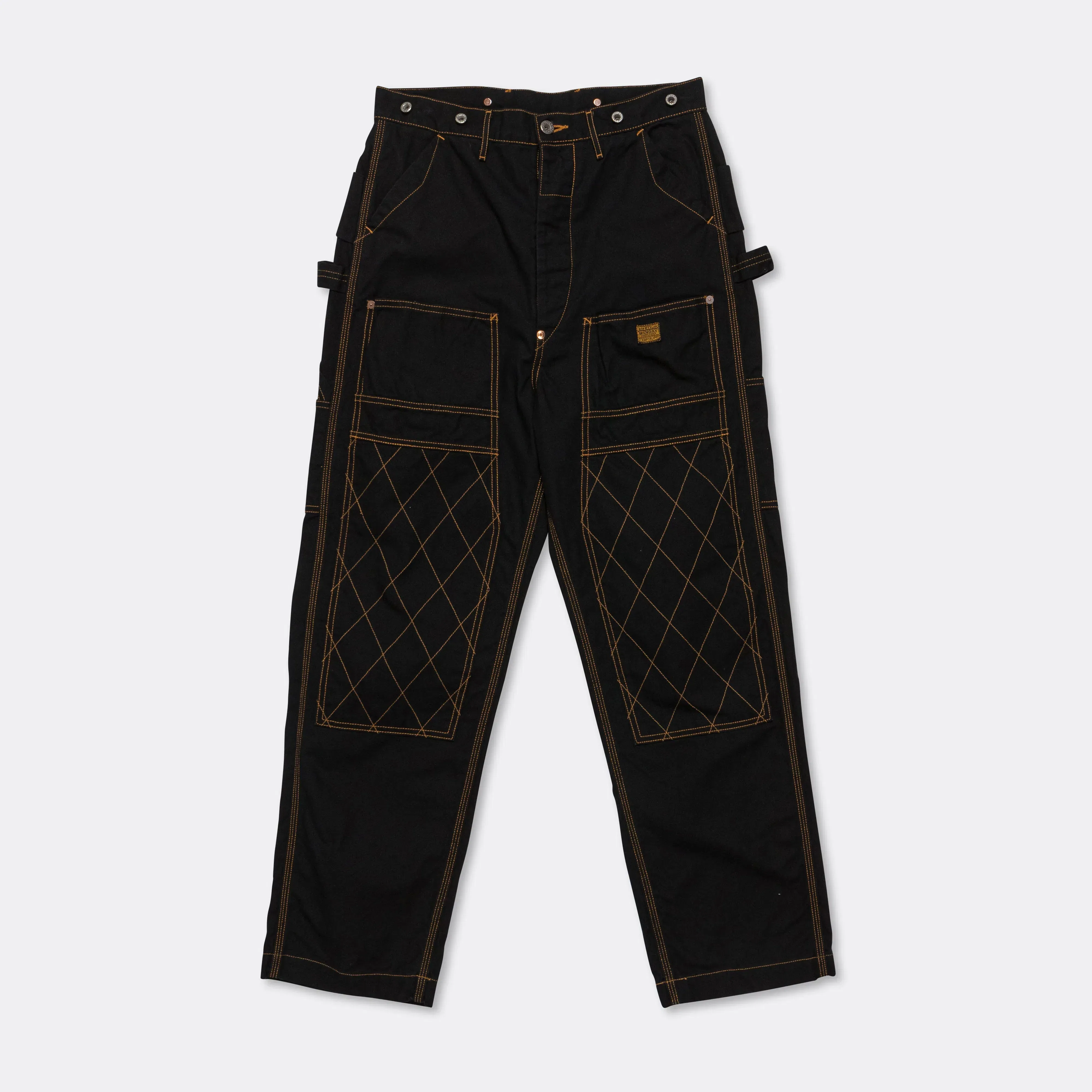 KAPITAL Light Canvas LUMBER Pants - Black