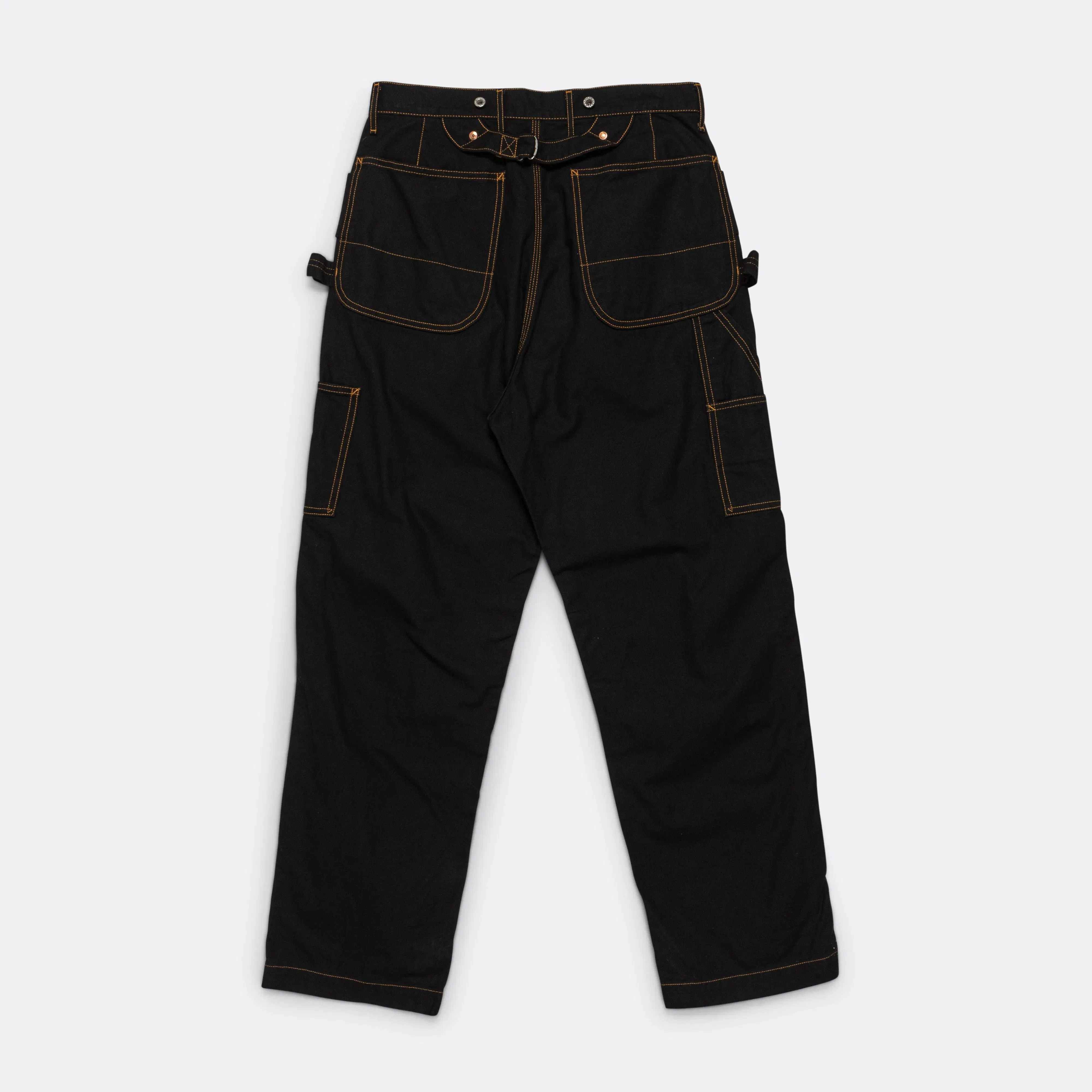 KAPITAL Light Canvas LUMBER Pants - Black