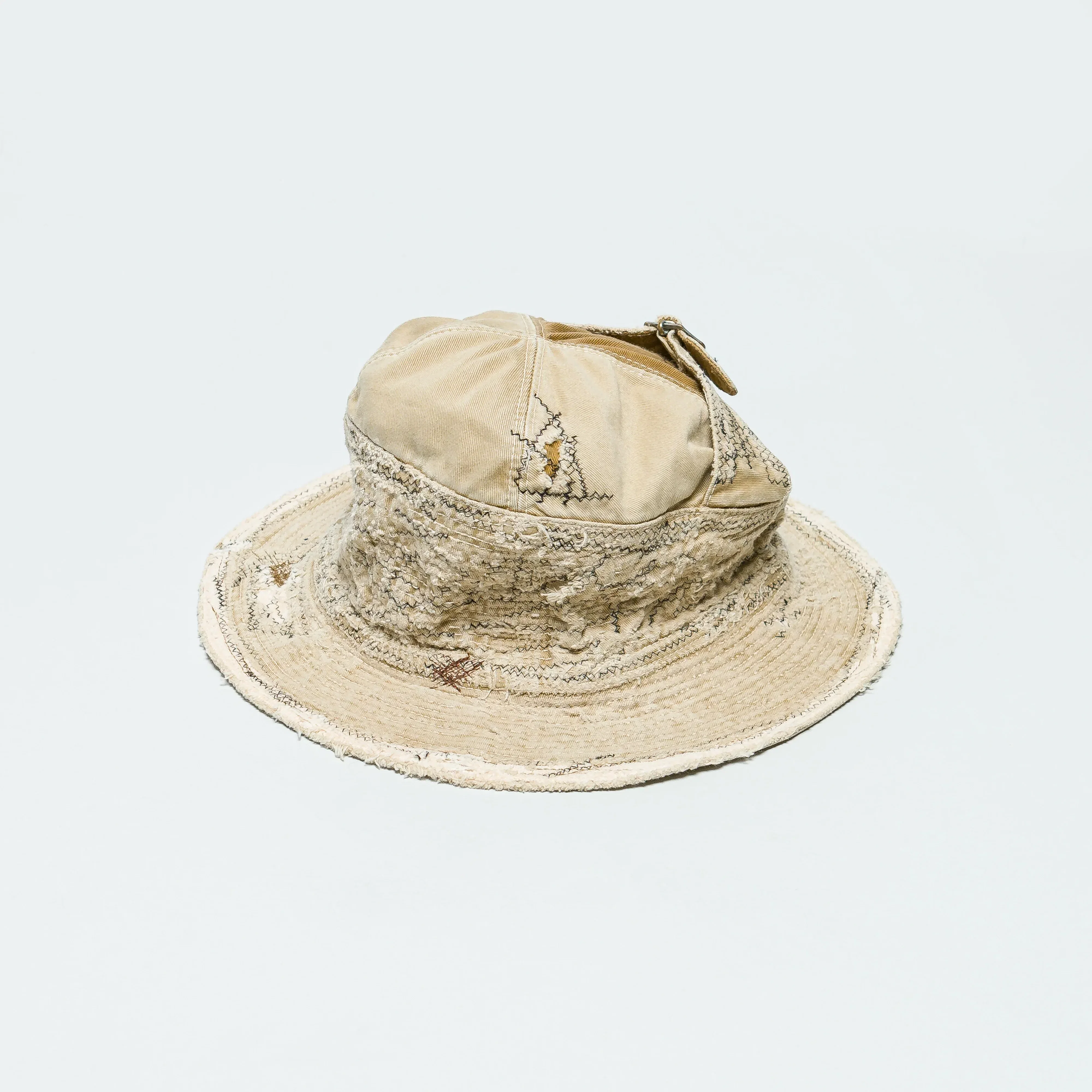 KAPITAL Chino THE OLD MAN AND THE SEA HAT (CRASH REMAKE) - Beige