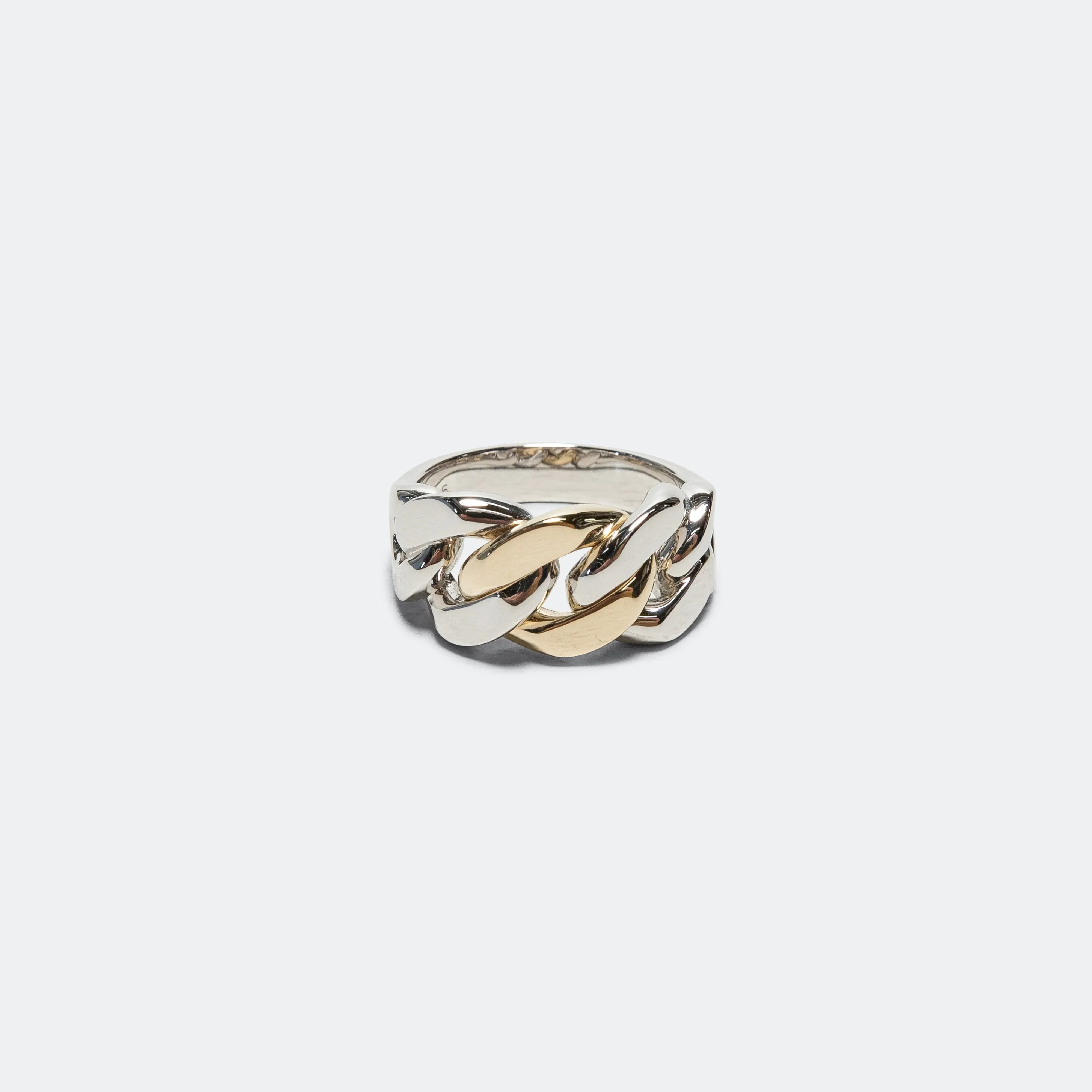 Tom Wood Dean Ring Duo - 925 Silver/9K Gold
