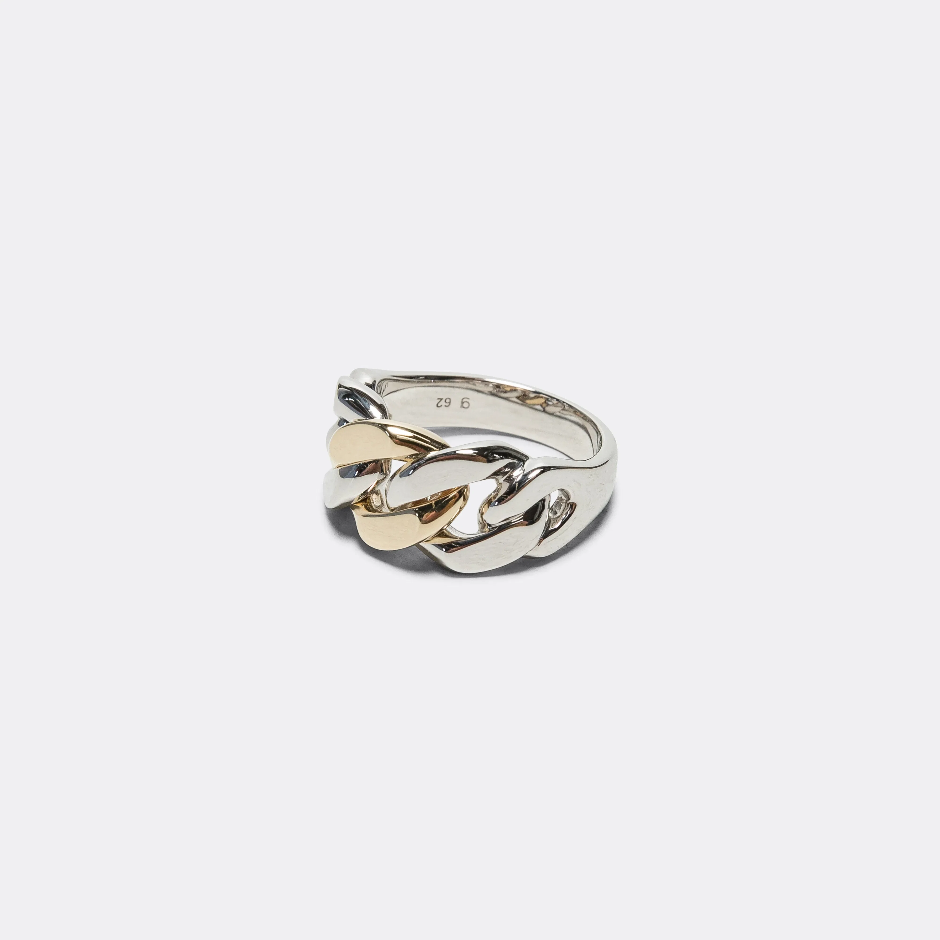 Tom Wood Dean Ring Duo - 925 Silver/9K Gold