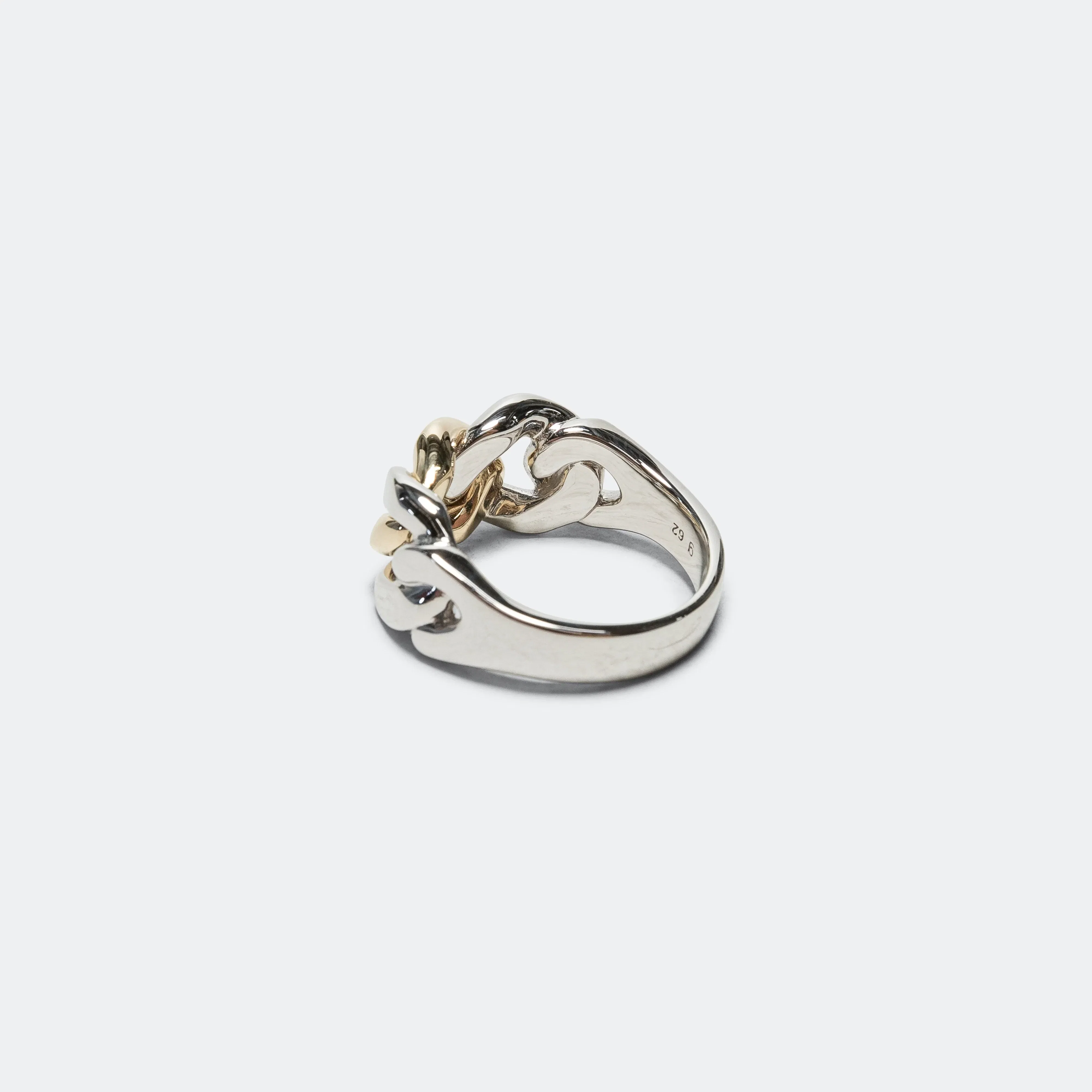 Tom Wood Dean Ring Duo - 925 Silver/9K Gold