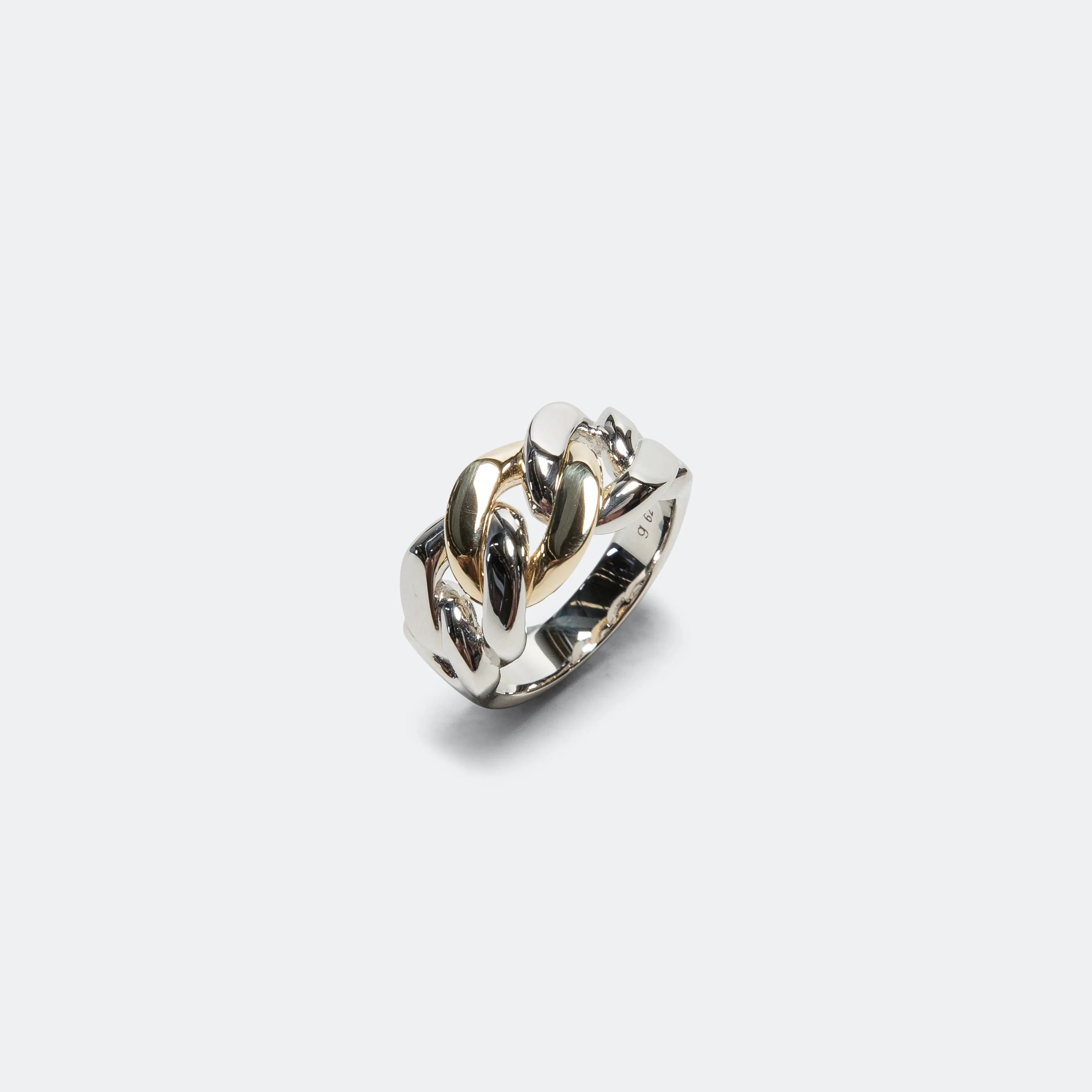 Tom Wood Dean Ring Duo - 925 Silver/9K Gold