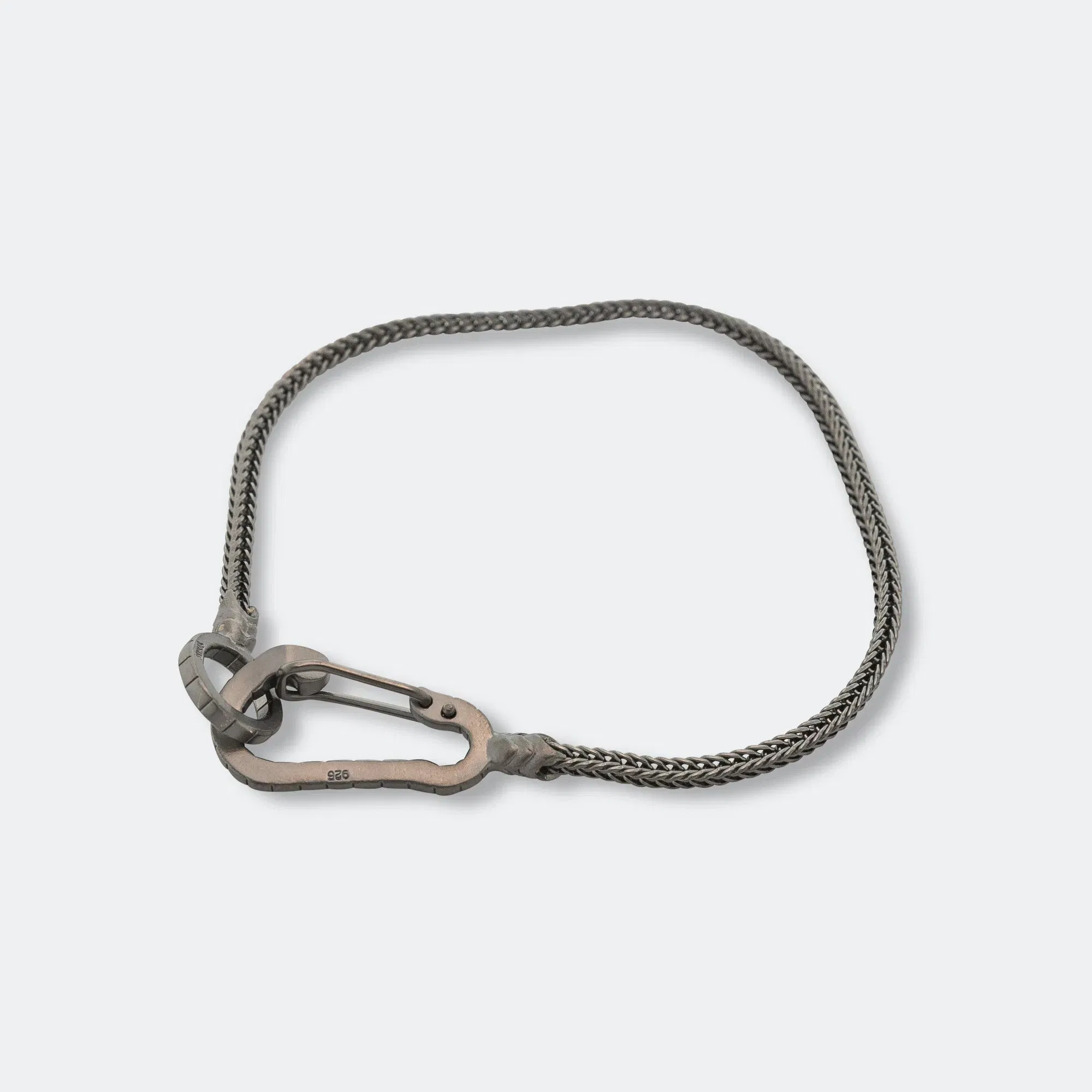 Mikia Snake Karabiner Bracelet - Ruthenium Plating/925 Silver