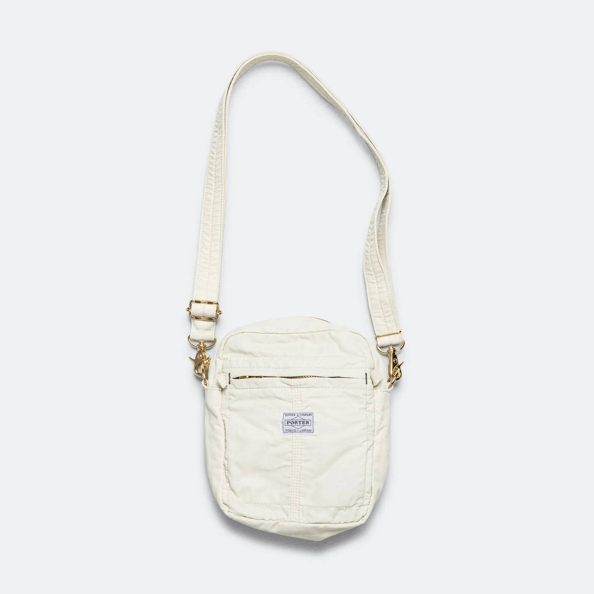 Porter-Yoshida & Co. MILE VERTICAL Shoulder Bag - White