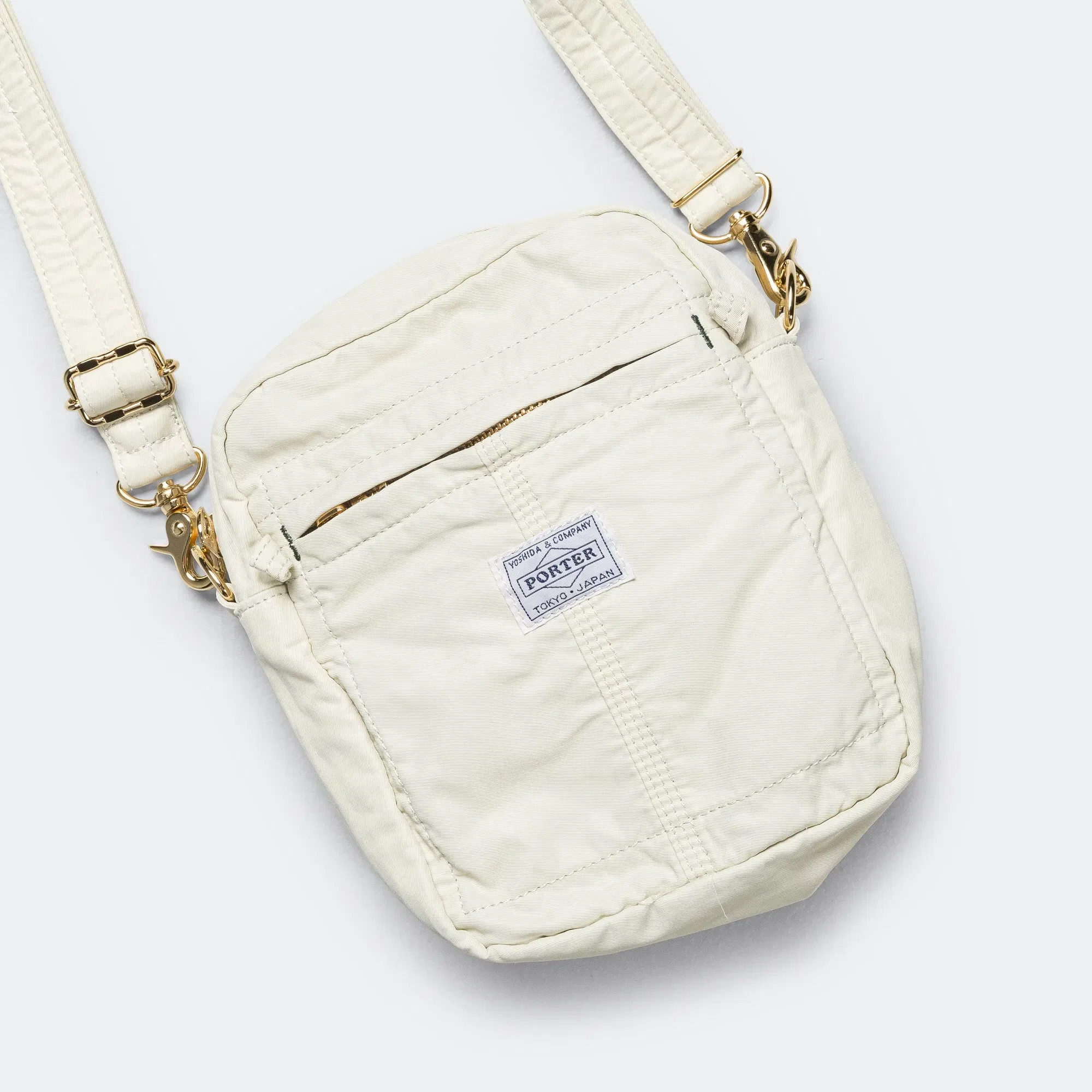 Porter-Yoshida & Co. MILE VERTICAL Shoulder Bag - White