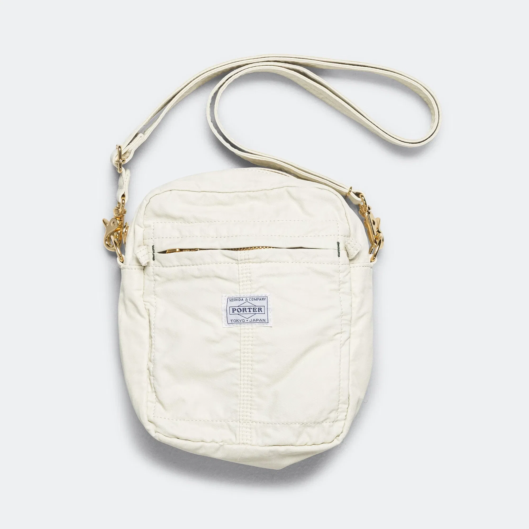 Porter-Yoshida & Co. MILE VERTICAL Shoulder Bag - White