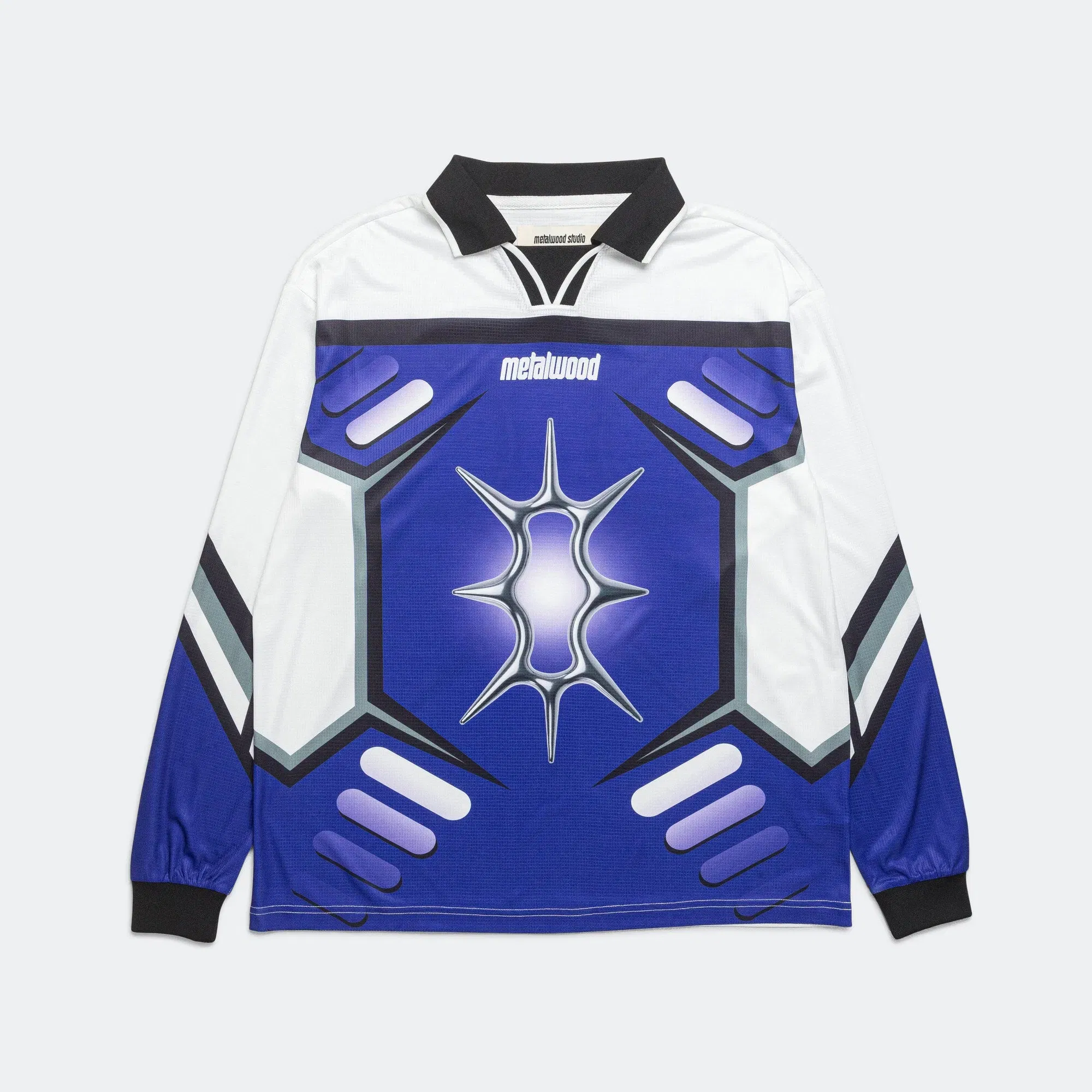 Metalwood X-Games LS Jersey - White/Blue-Purple
