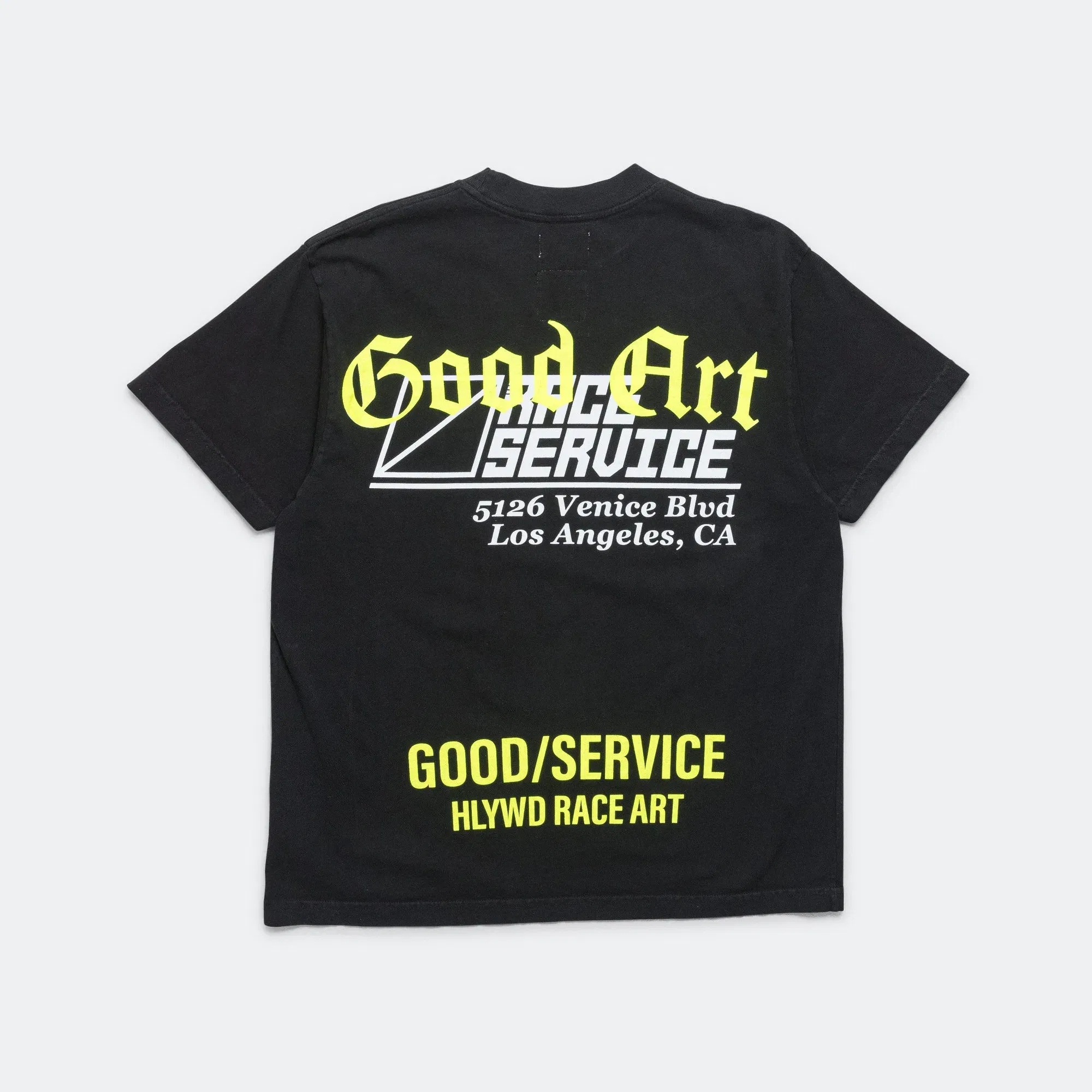 Good Art Hlywd SS T-Shirt x Race Service - Faded Black