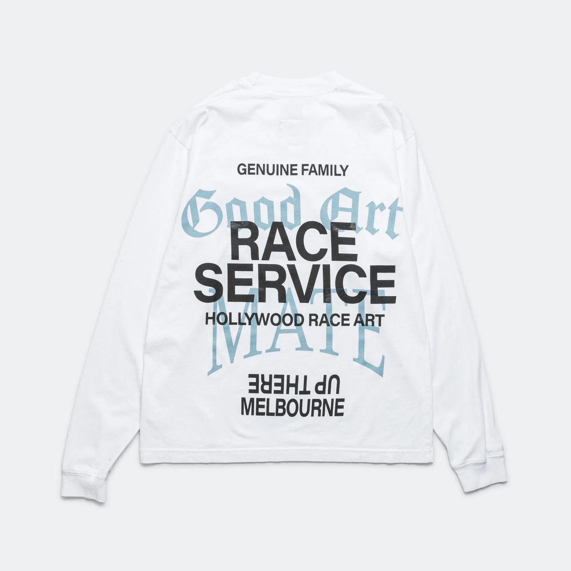 Good Art Hlywd LS T-Shirt x Race Service - Optical White