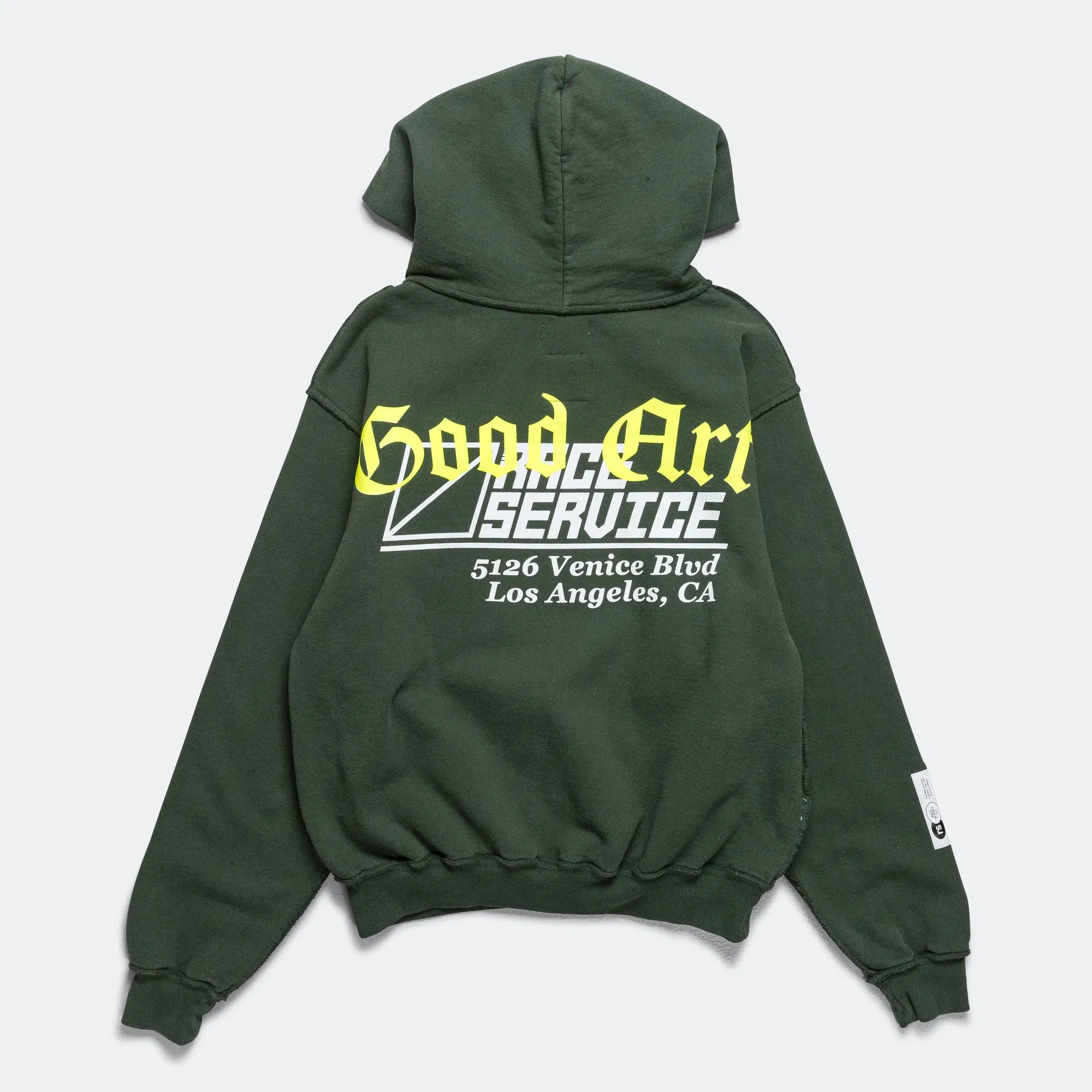 Good Art Hlywd Hooded Sweatshirt x Race Service - British Racing Green