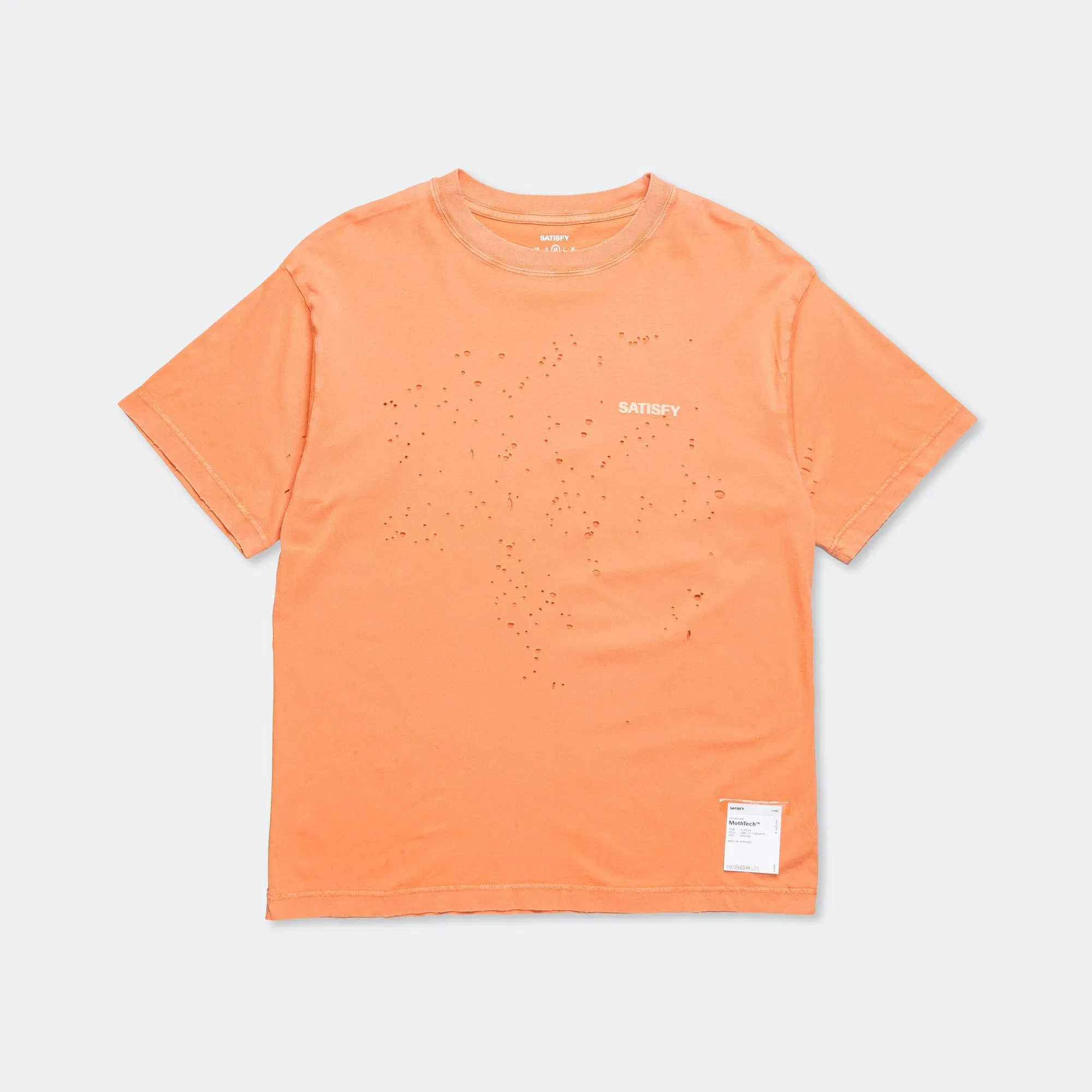 Satisfy MothTech Logo T-Shirt - Aged Dusty Orange