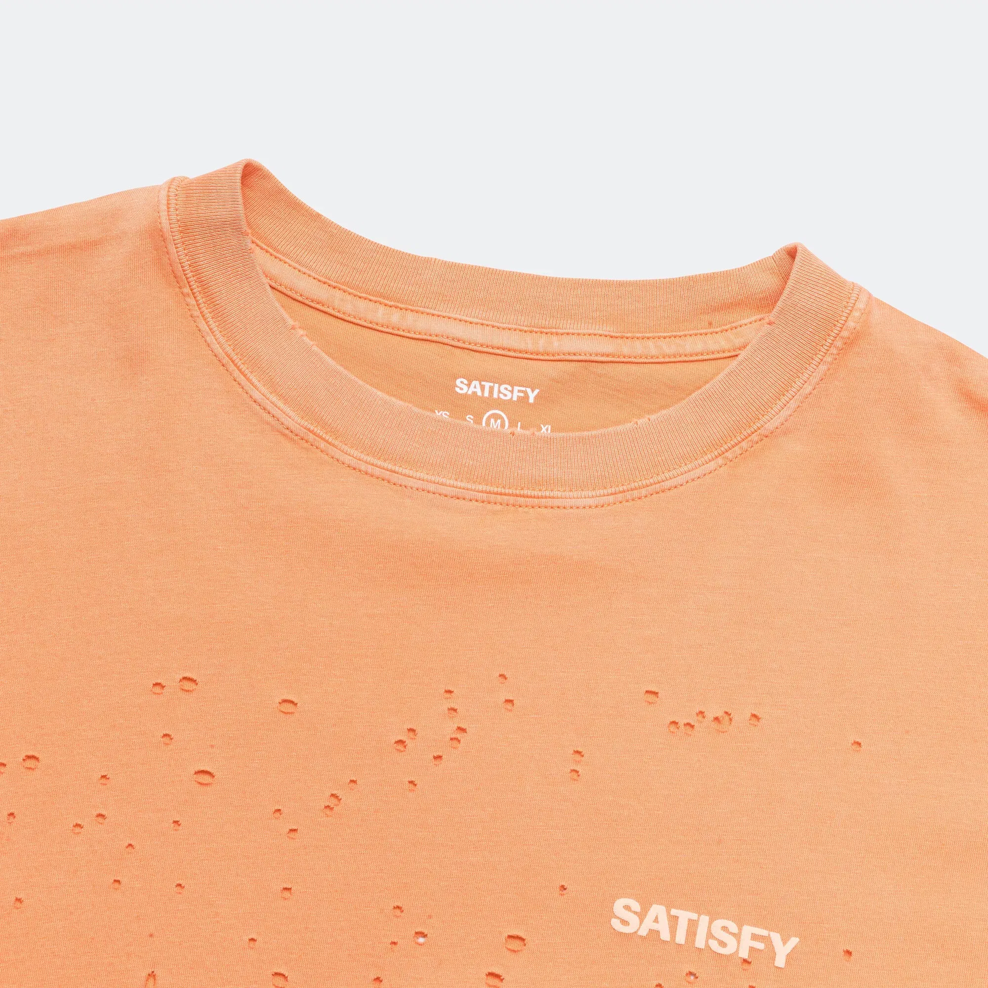Satisfy MothTech Logo T-Shirt - Aged Dusty Orange