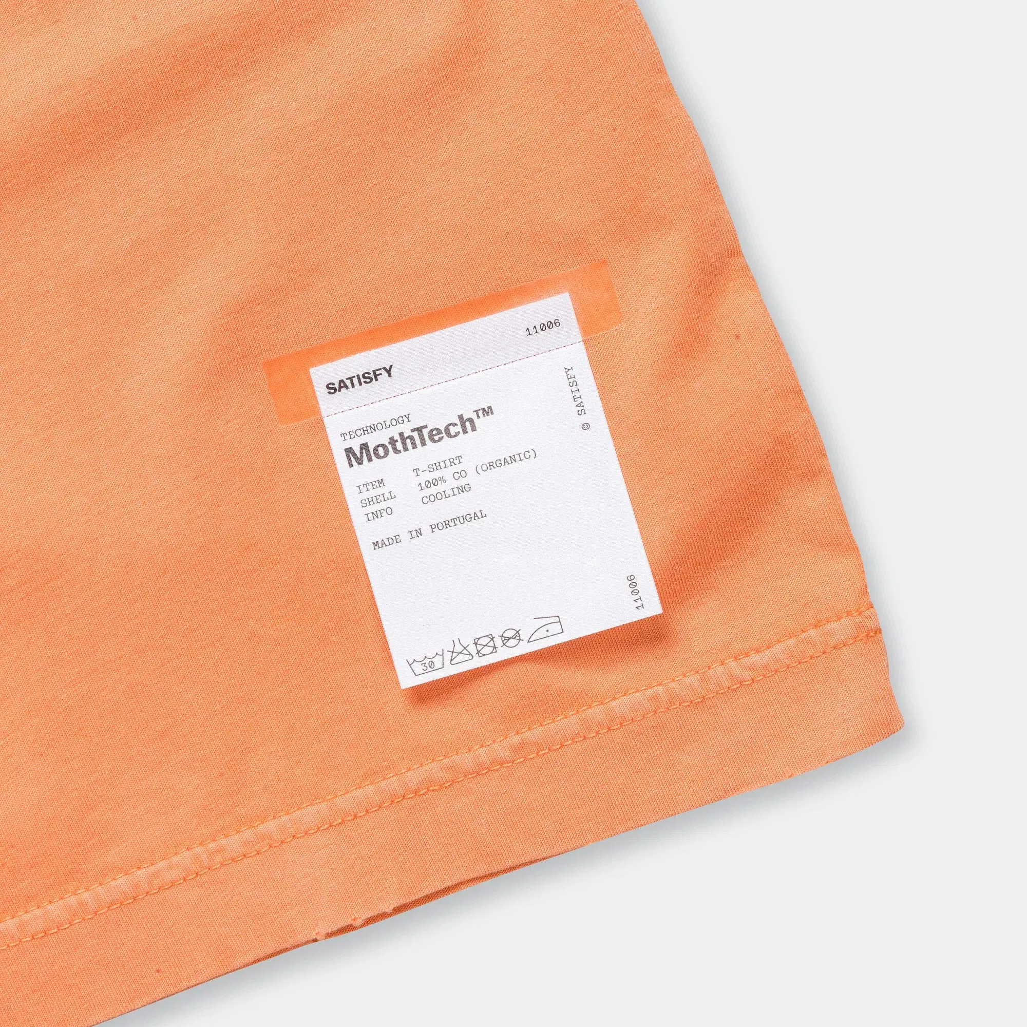 Satisfy MothTech Logo T-Shirt - Aged Dusty Orange
