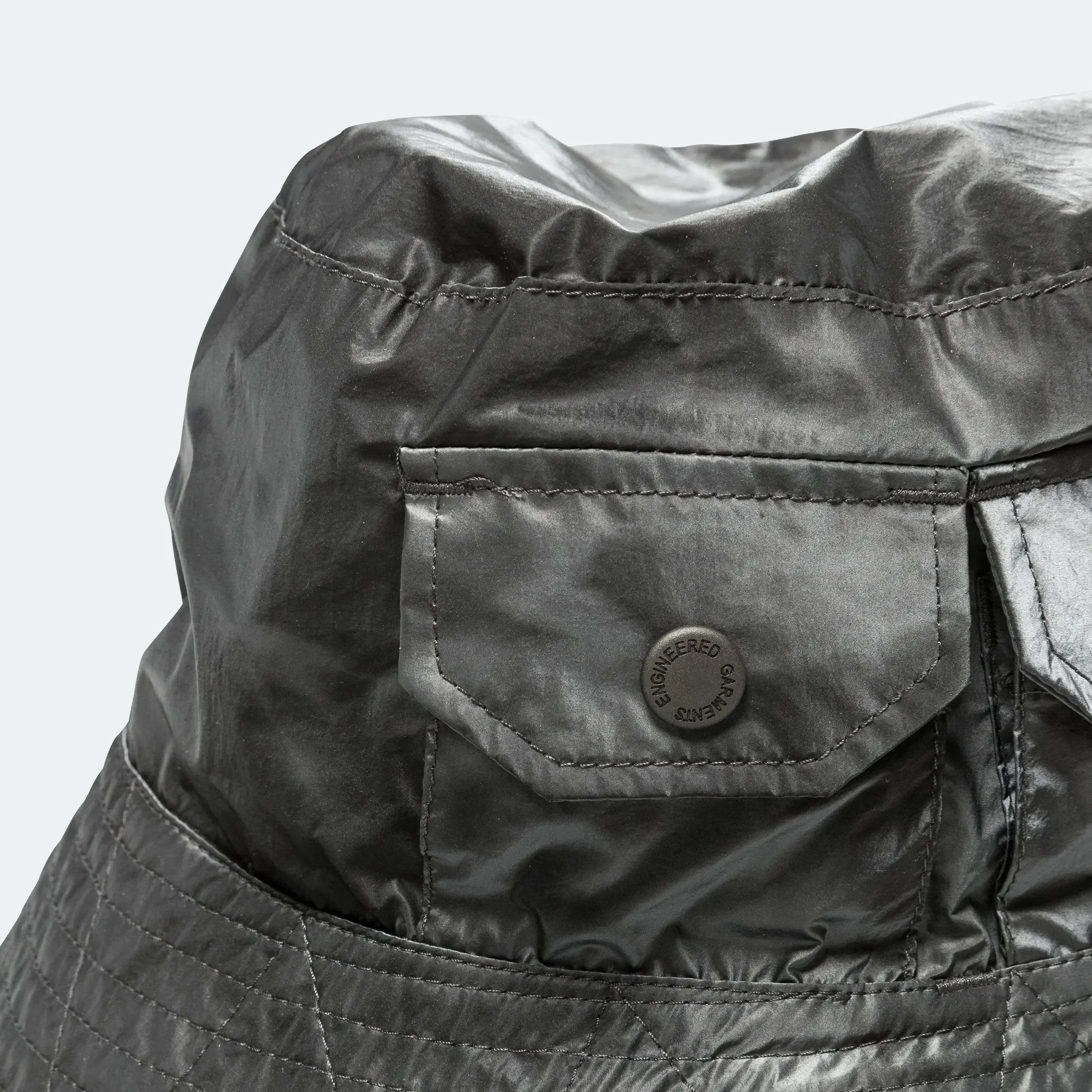 Engineered Garments Explorer Hat - Silver Nylon Shadow Print