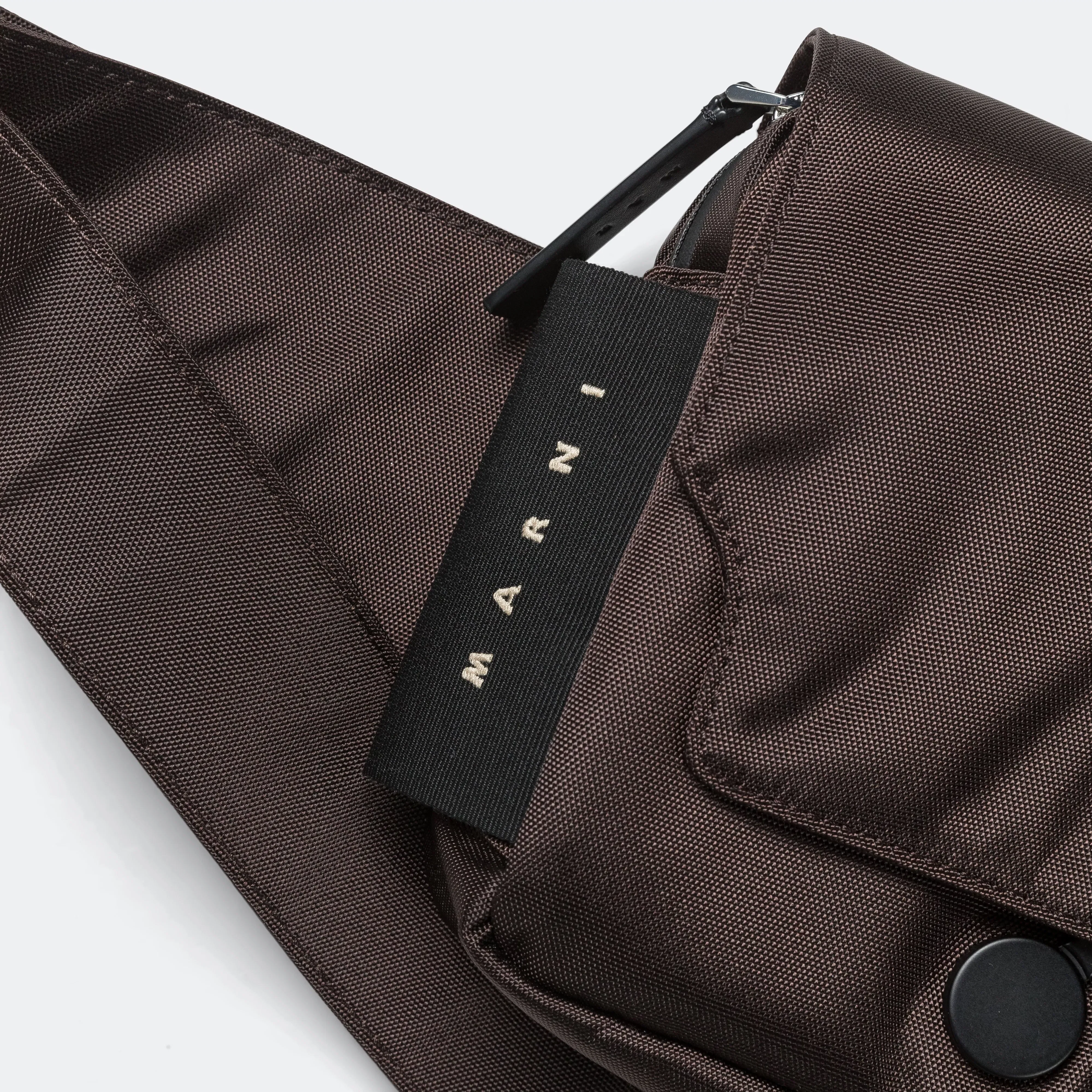 Marni Trunkaroo Bum Bag - Coffee