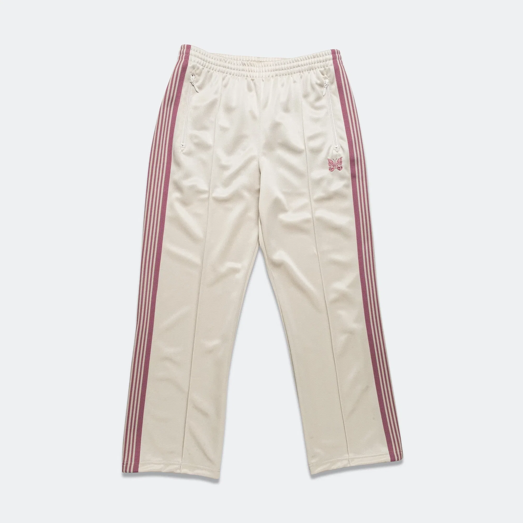 Needles Track Pant - Ivory Poly Smooth