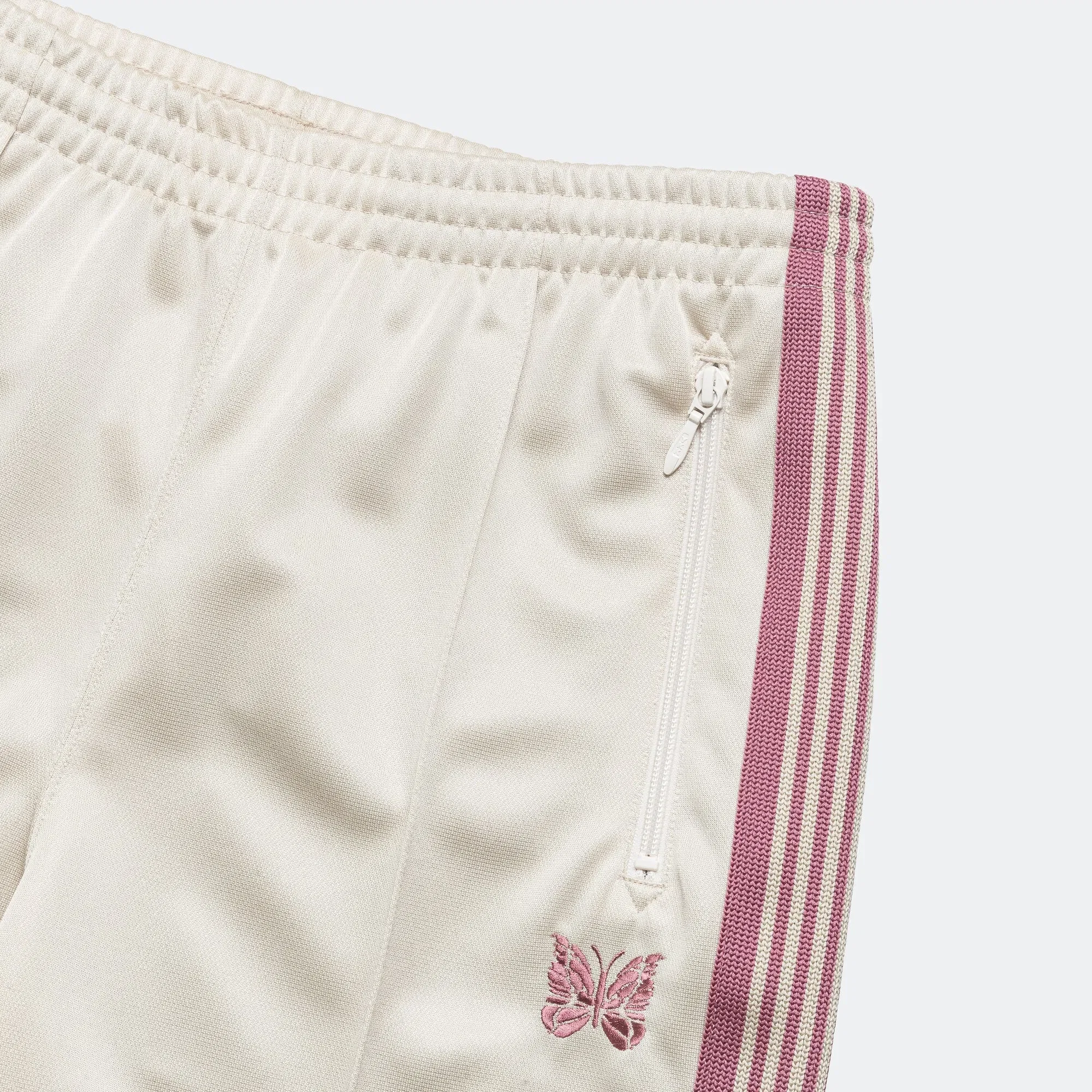 Needles Track Pant - Ivory Poly Smooth