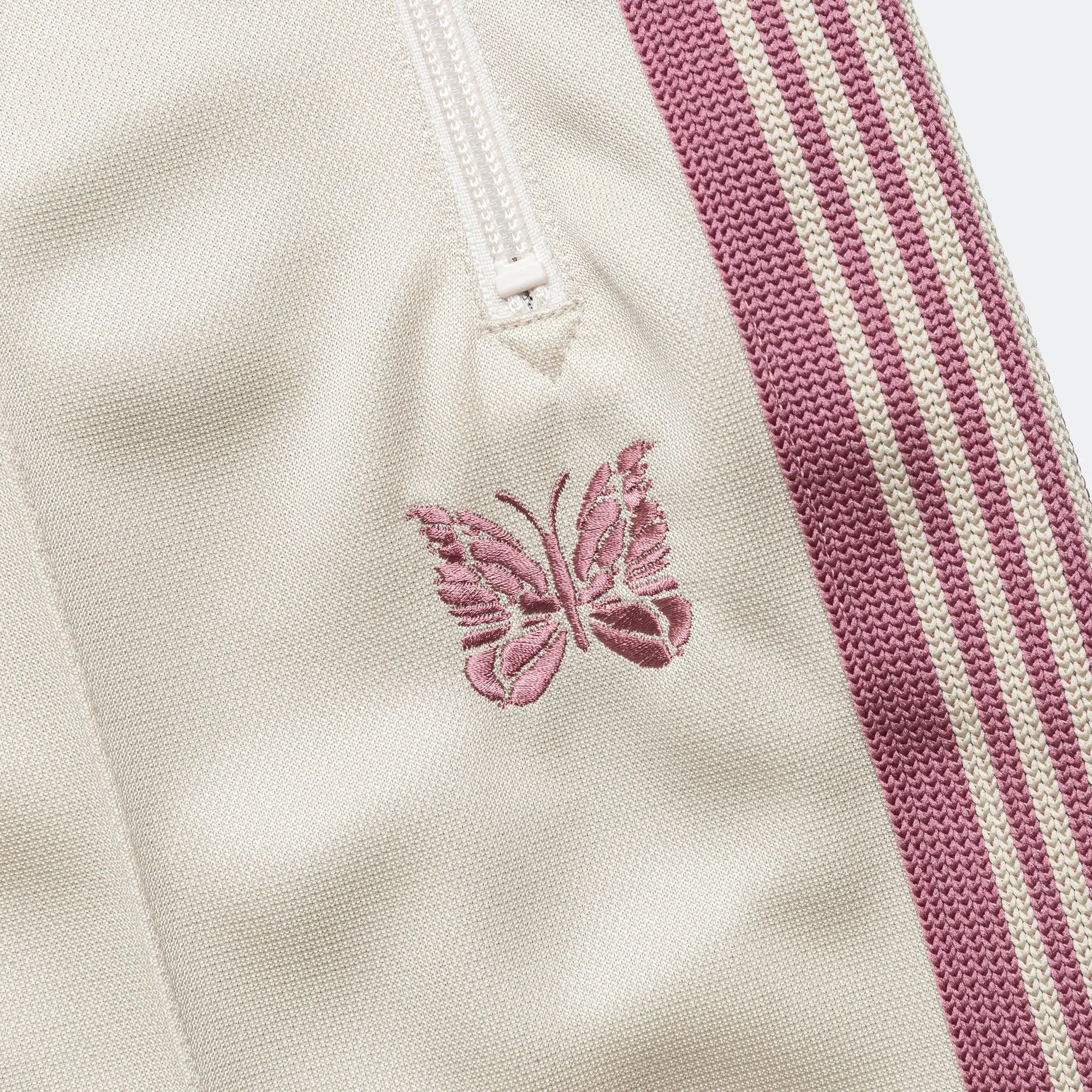 Needles Track Pant - Ivory Poly Smooth
