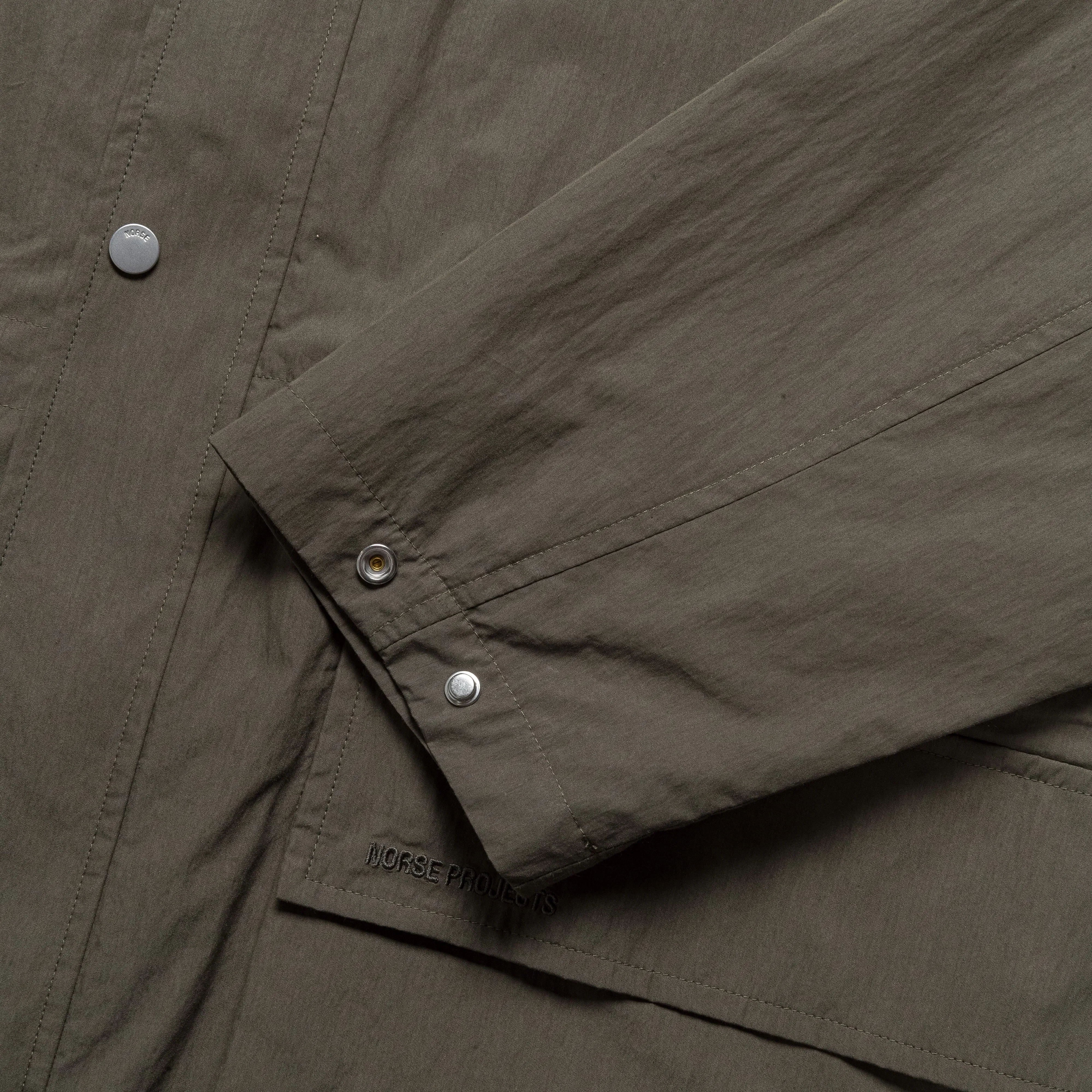 Norse Projects Herluf Tech Poplin Jacket - Ivy Green