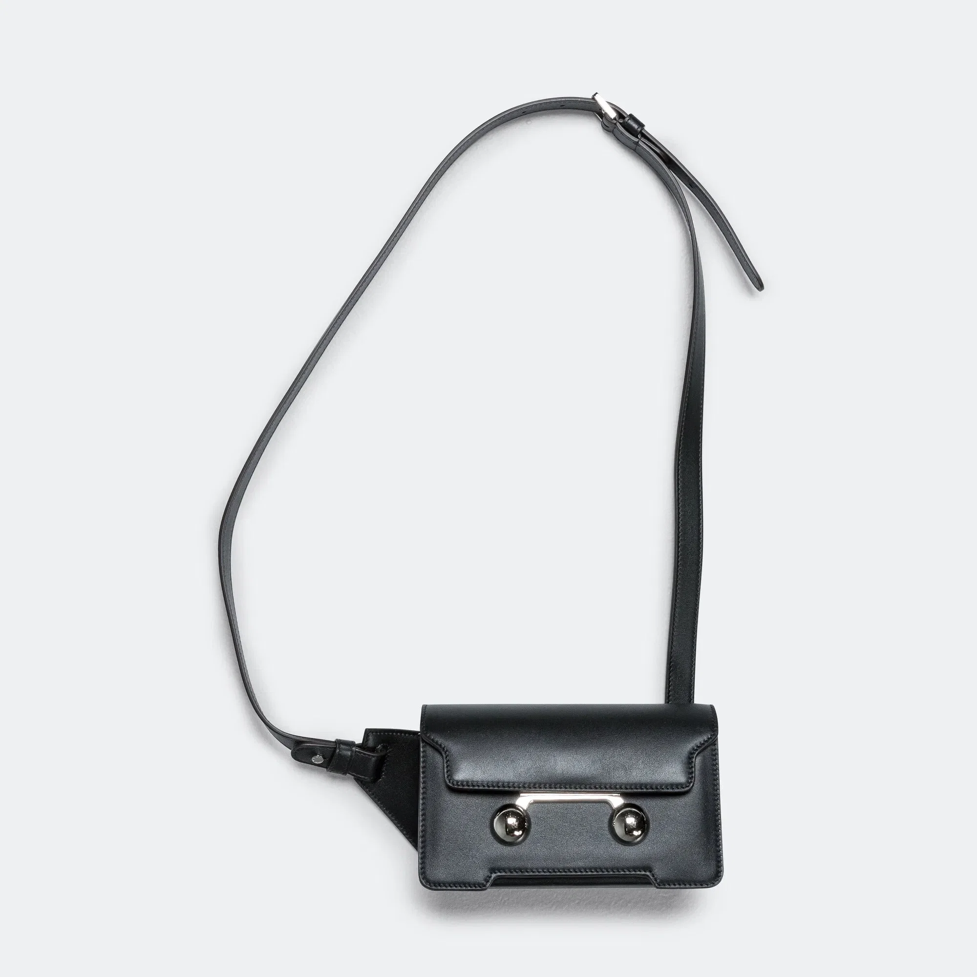 Marni Trunkaroo Medium Crossbody Bag - Black Leather