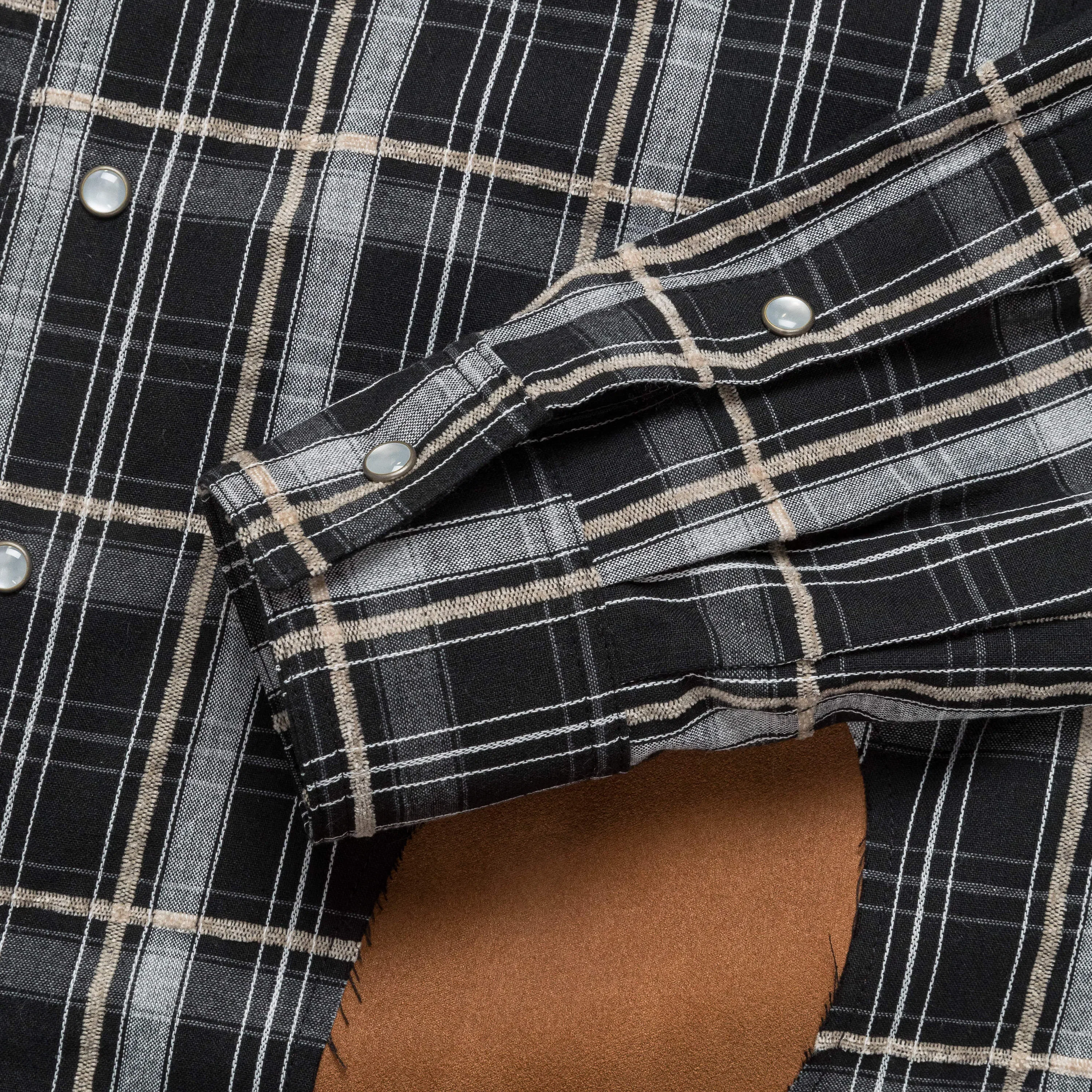 Andersson Bell Noah Patch Check Shirt - Black