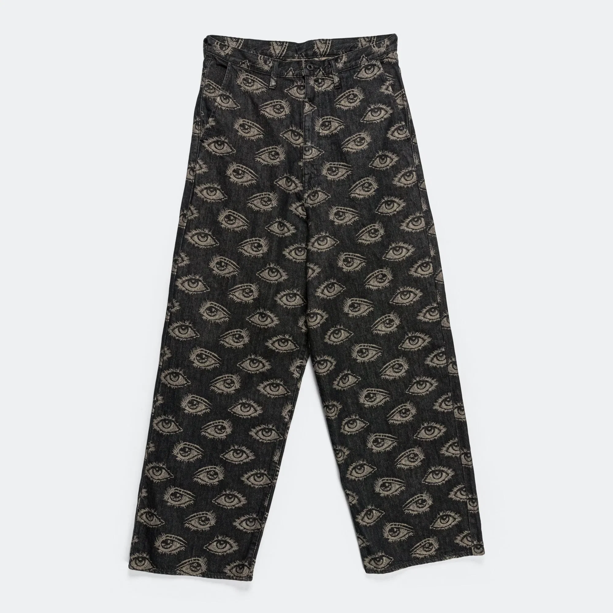 KAPITAL 12oz SPEAKEASY Denim PORT Baggy Pants - Black