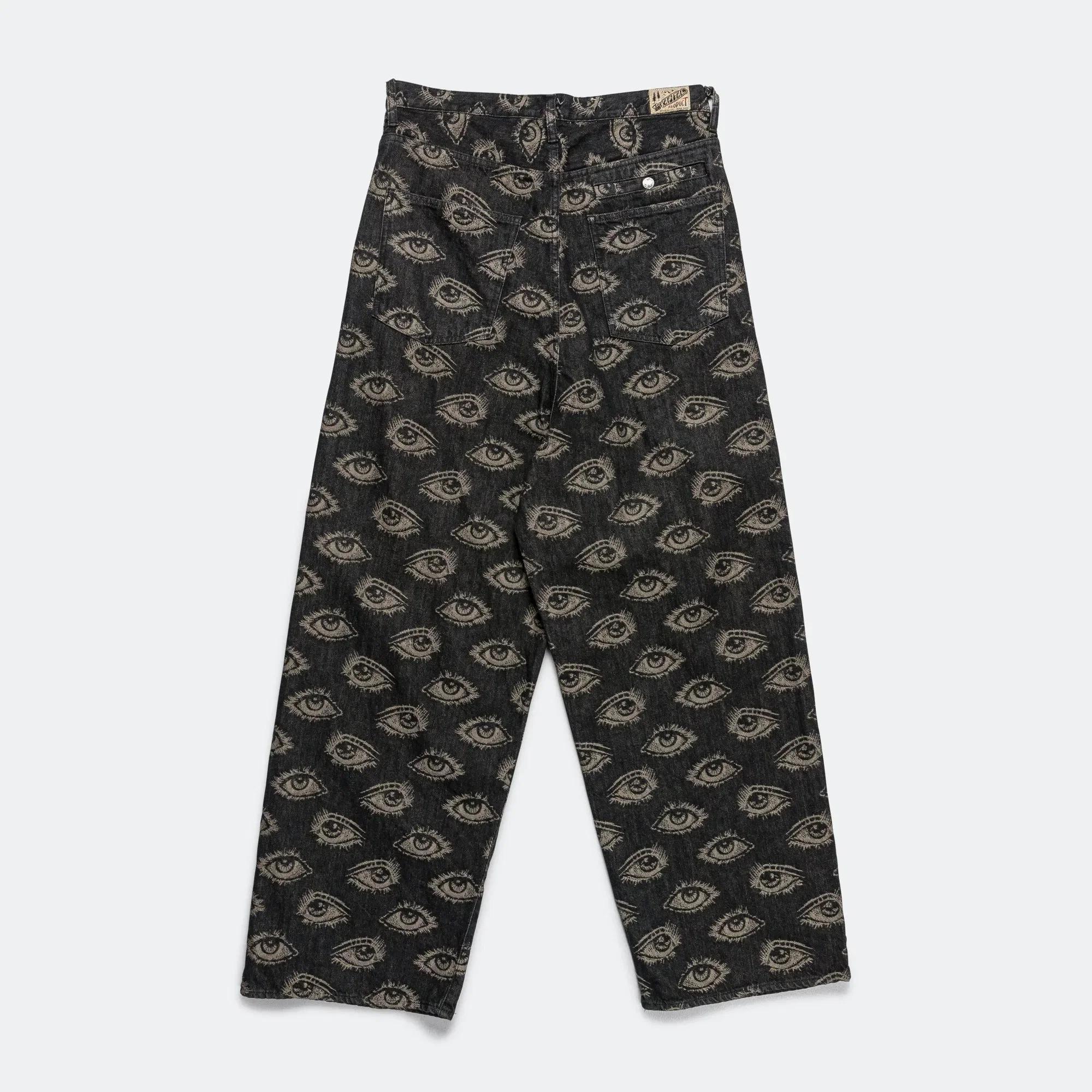 KAPITAL 12oz SPEAKEASY Denim PORT Baggy Pants - Black