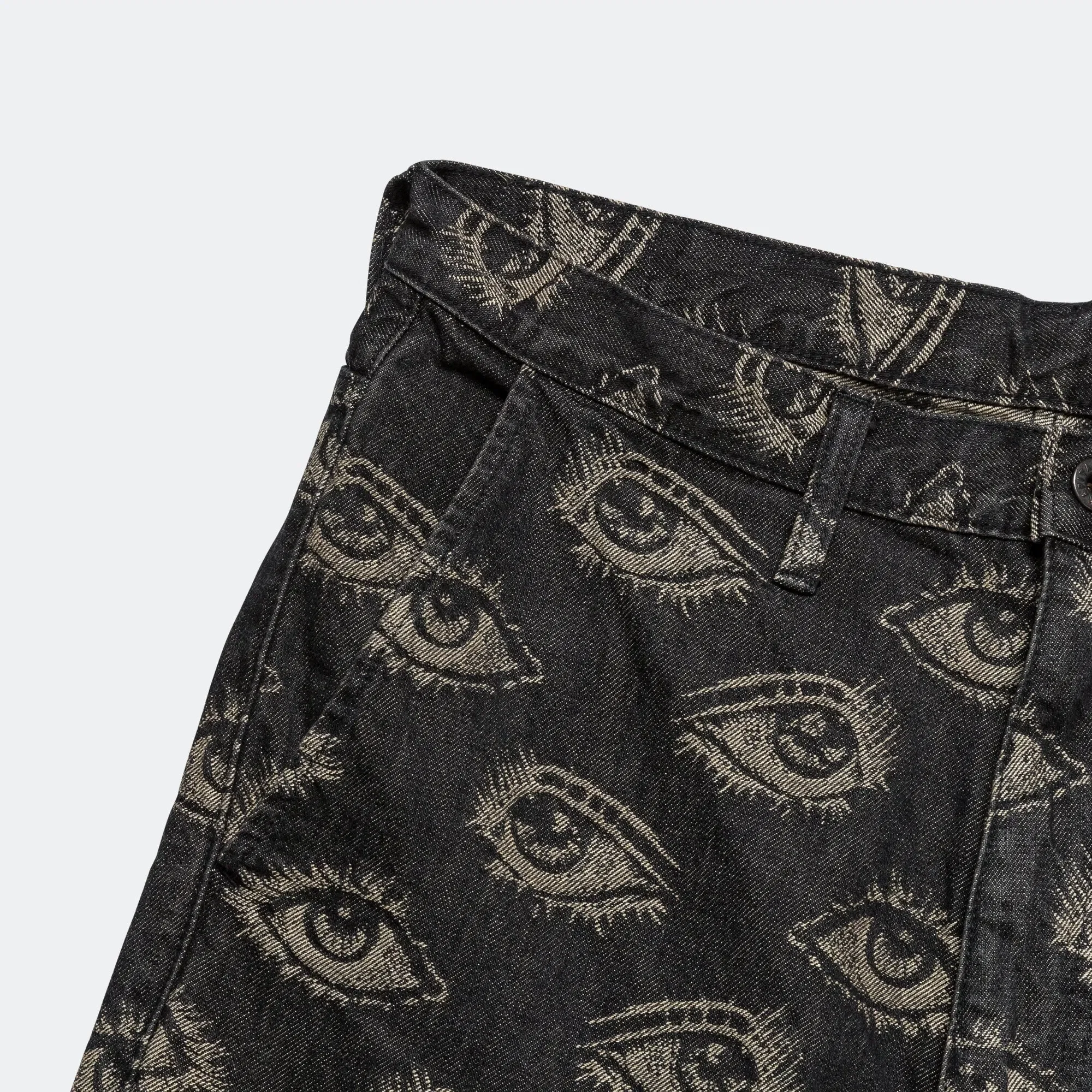 KAPITAL 12oz SPEAKEASY Denim PORT Baggy Pants - Black