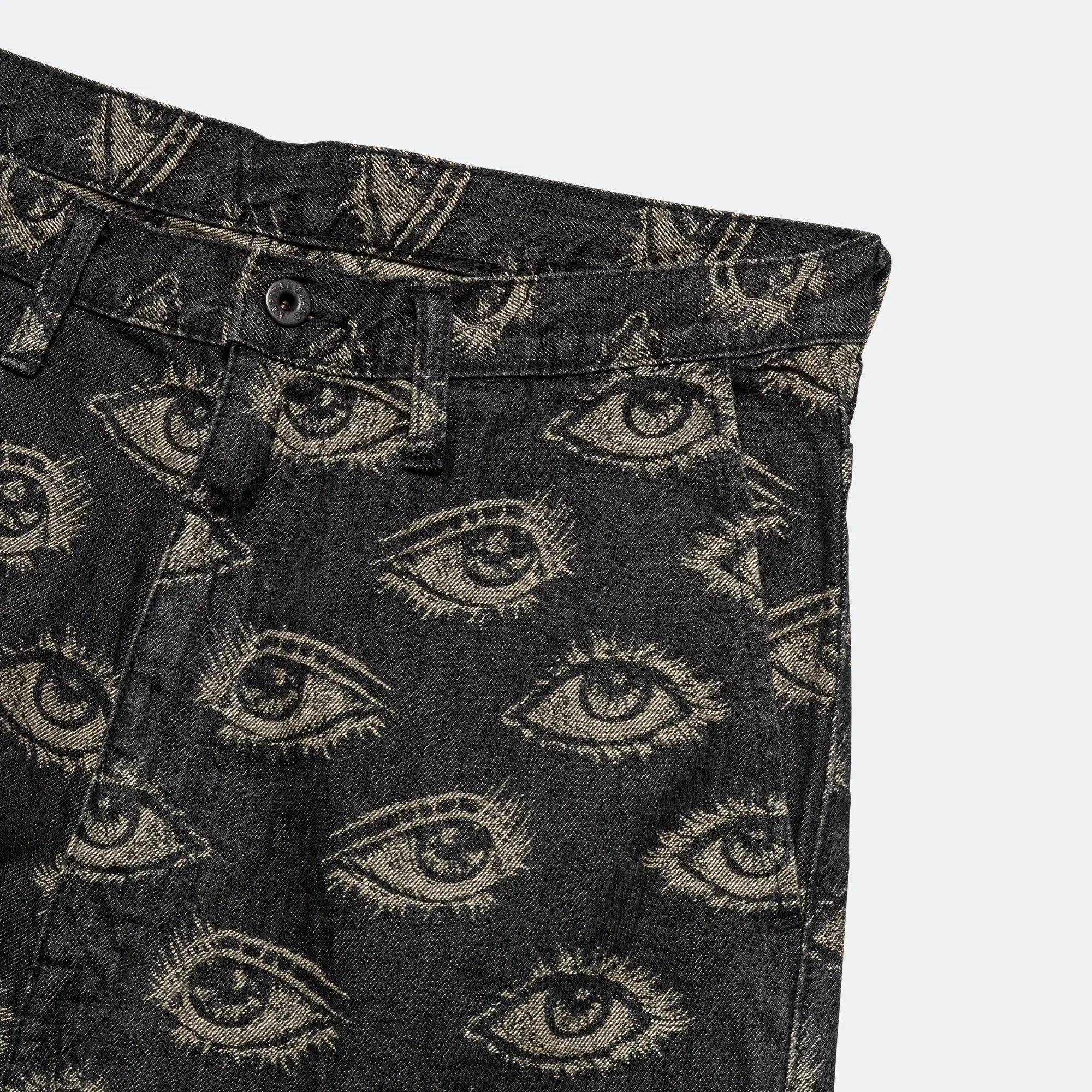 KAPITAL 12oz SPEAKEASY Denim PORT Baggy Pants - Black