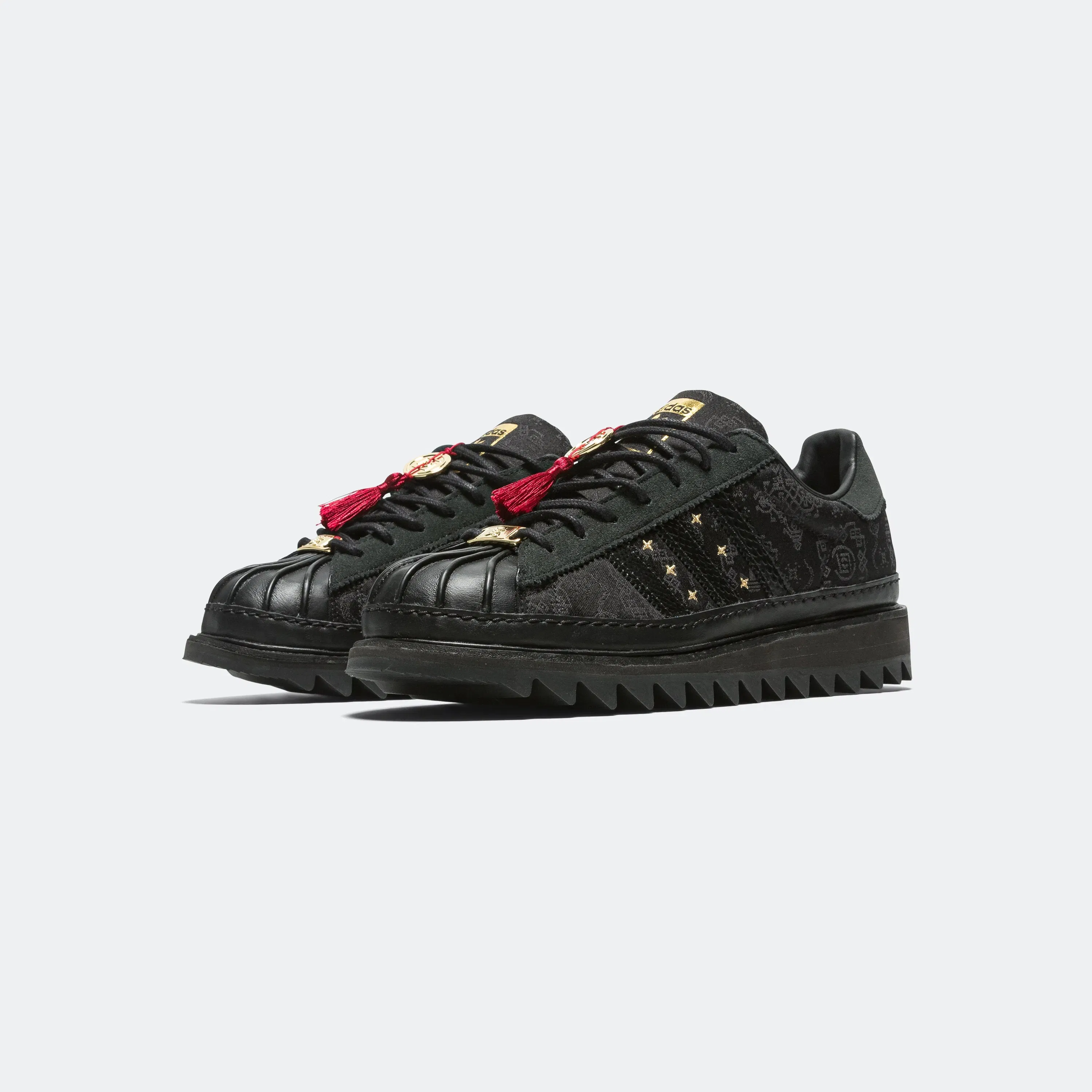 adidas Superstar LNY by Edison Chen x CLOT - Core Black/Carbon-Gold Metallic