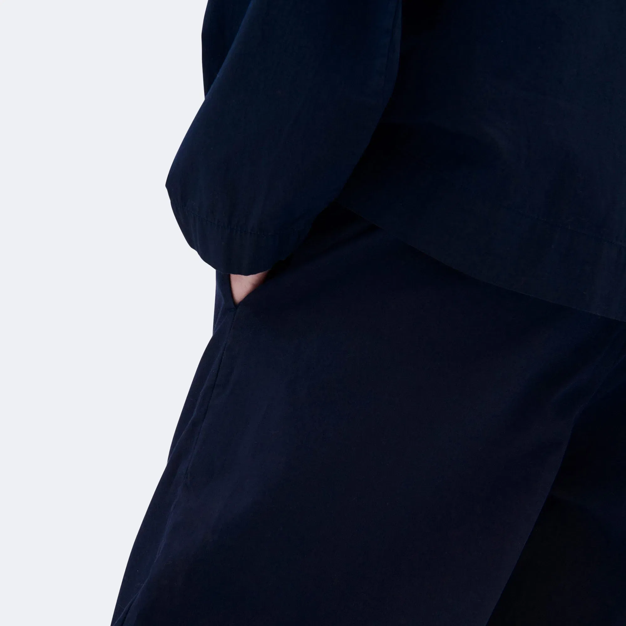 TEKLA Pyjama Pants - True Navy Cotton Poplin