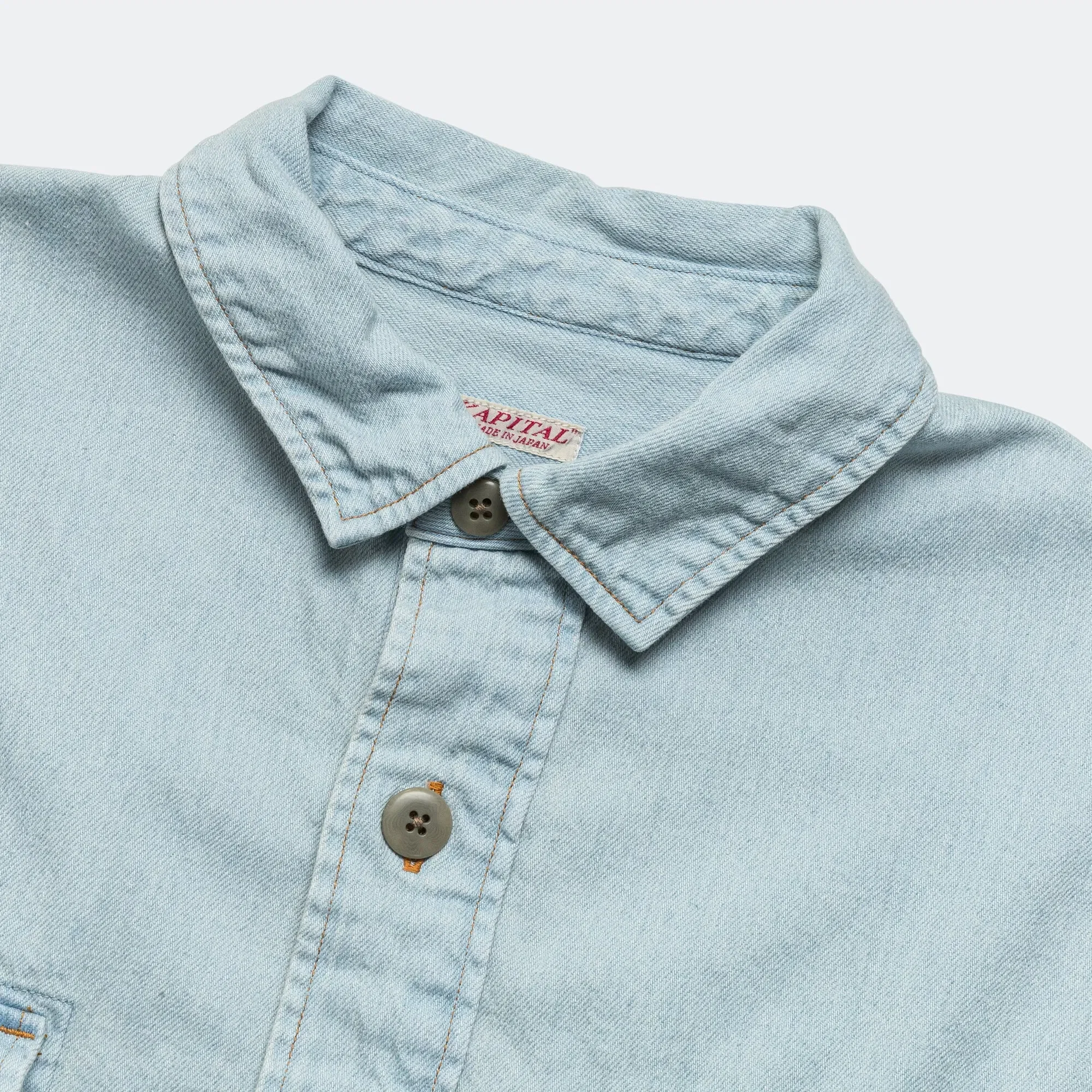 KAPITAL 8oz Denim Shirt Anorak - PRO