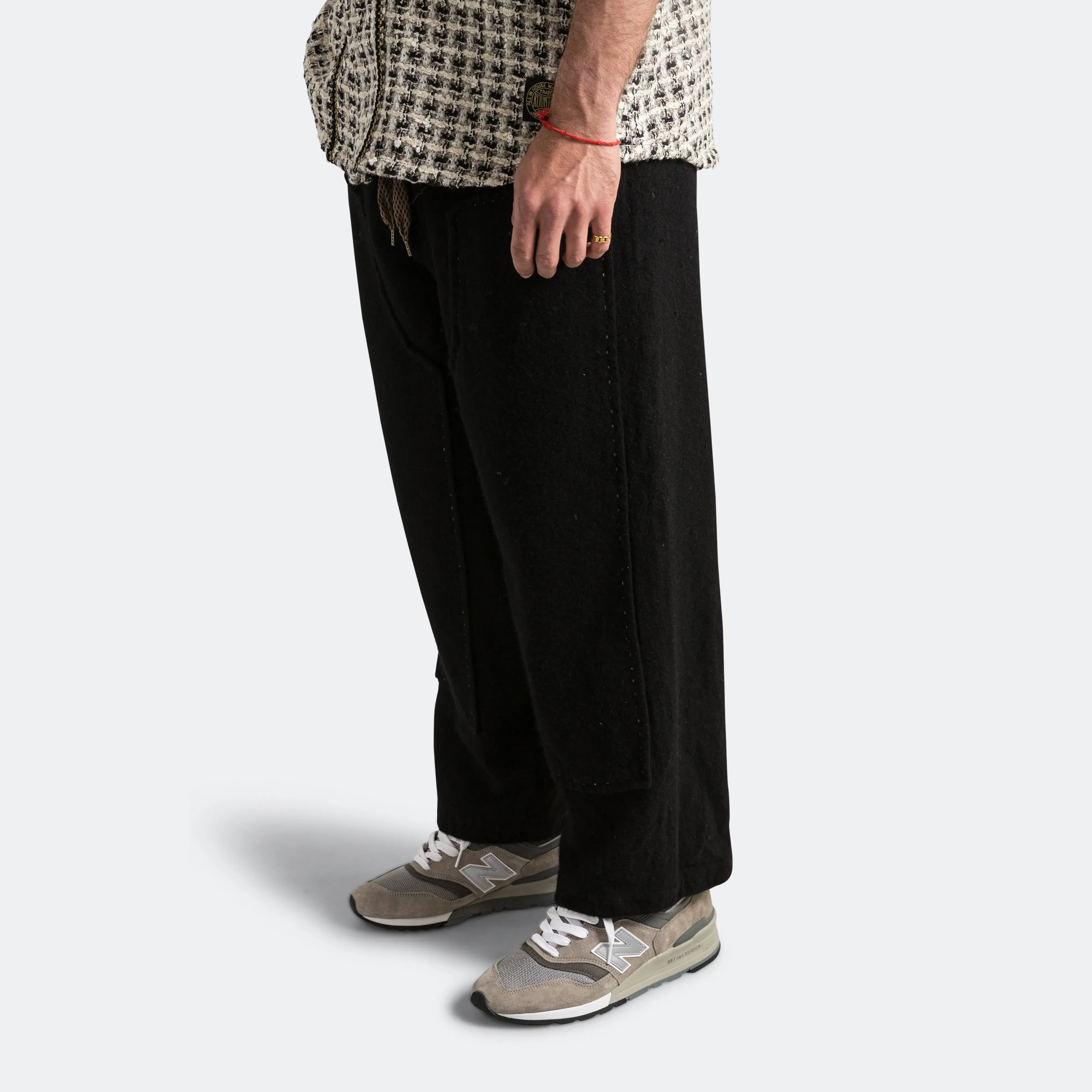 KAPITAL Fulling Wool CASA Pants - Black