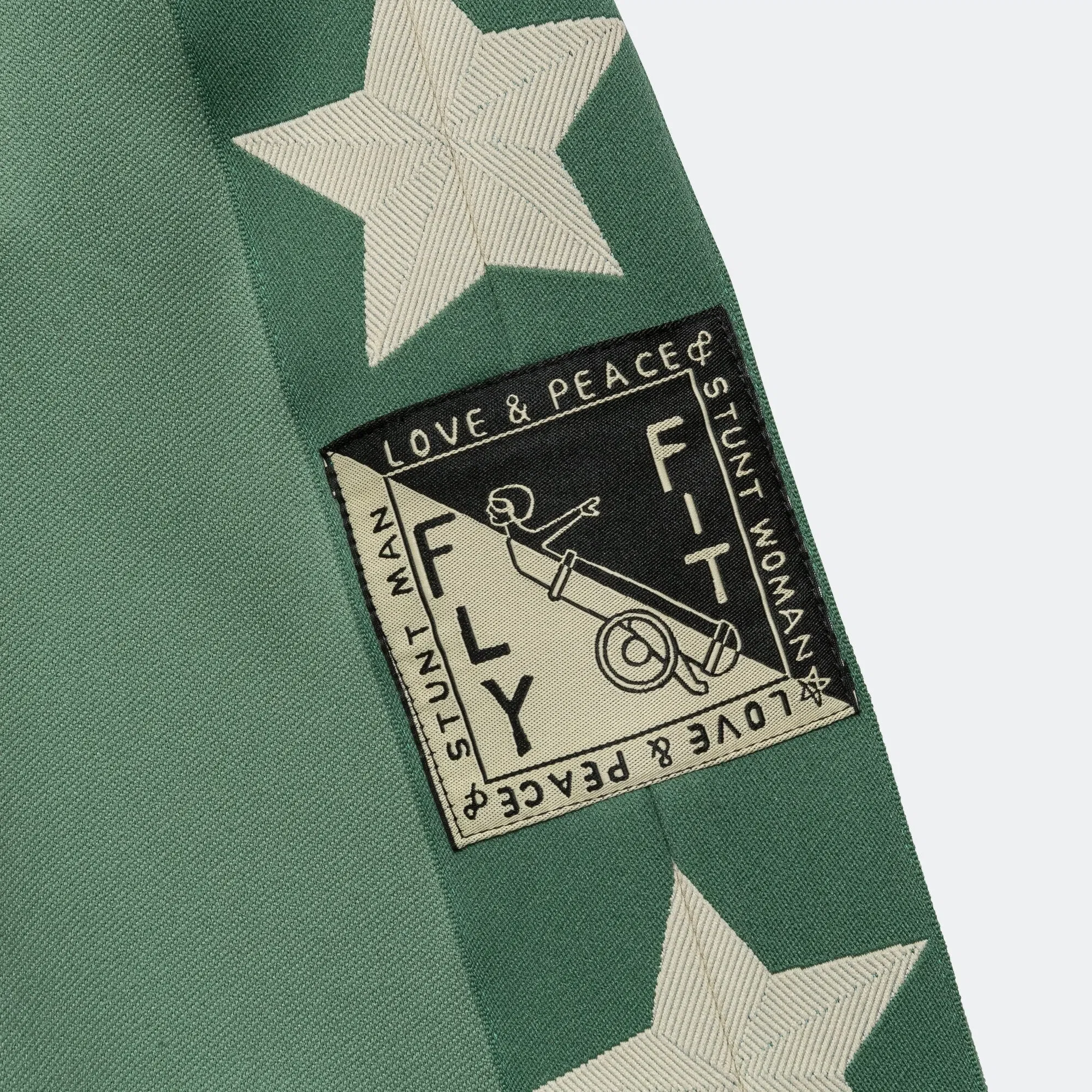 KAPITAL Smooth Jersey Stantman&woman Baggy Track Pants - LightGreen