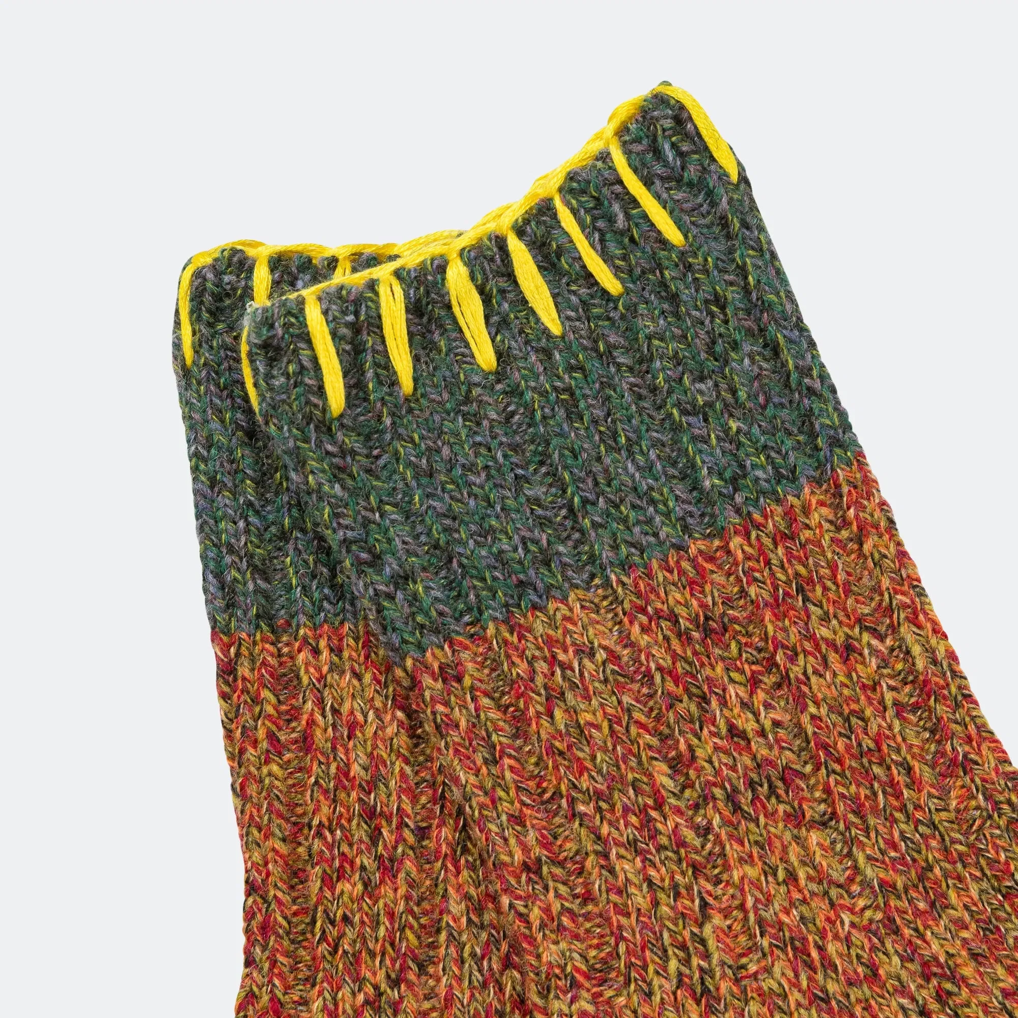 KAPITAL 56Yarns Wool Grandrelle GOGH HOBO Stitch Socks - Pink