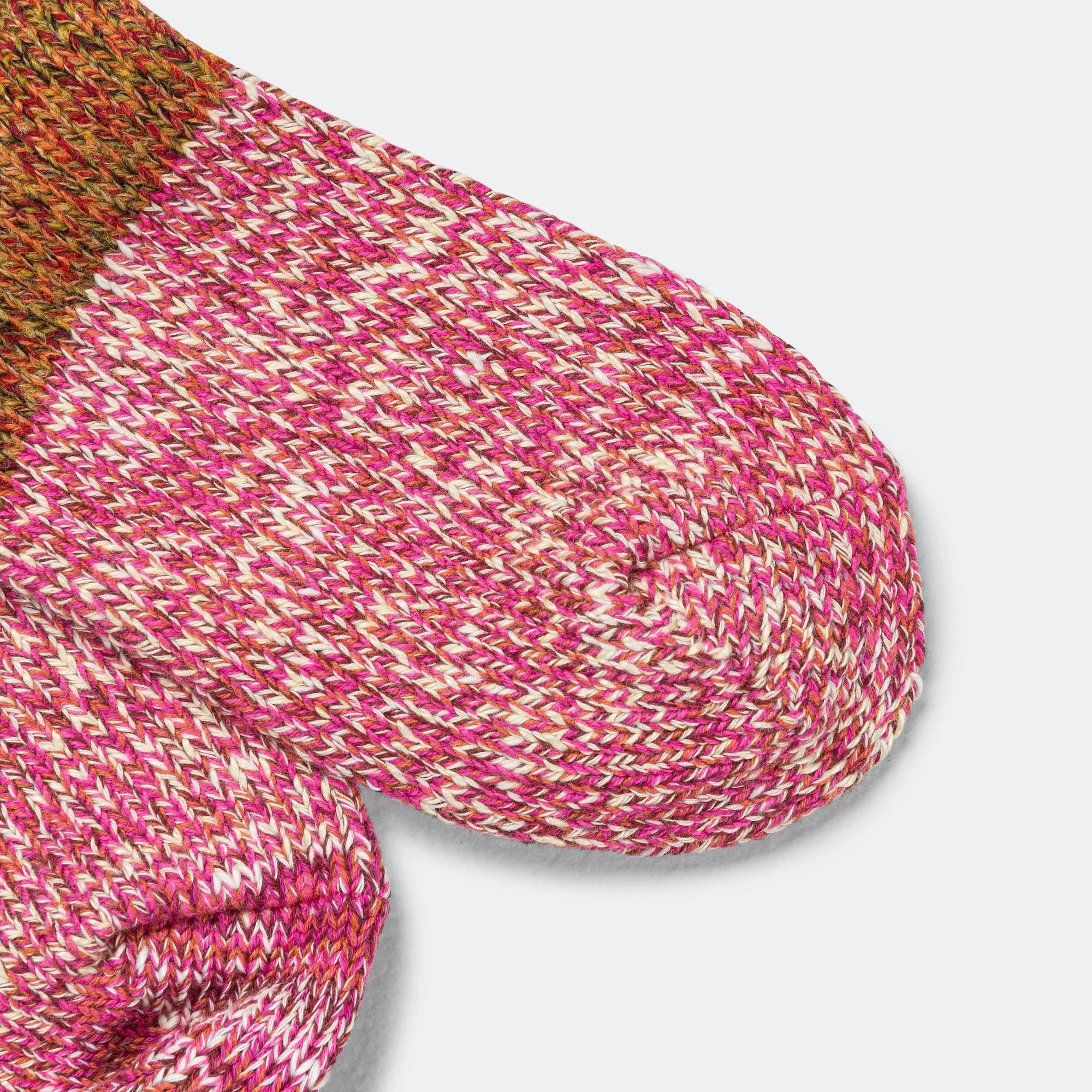 KAPITAL 56Yarns Wool Grandrelle GOGH HOBO Stitch Socks - Pink