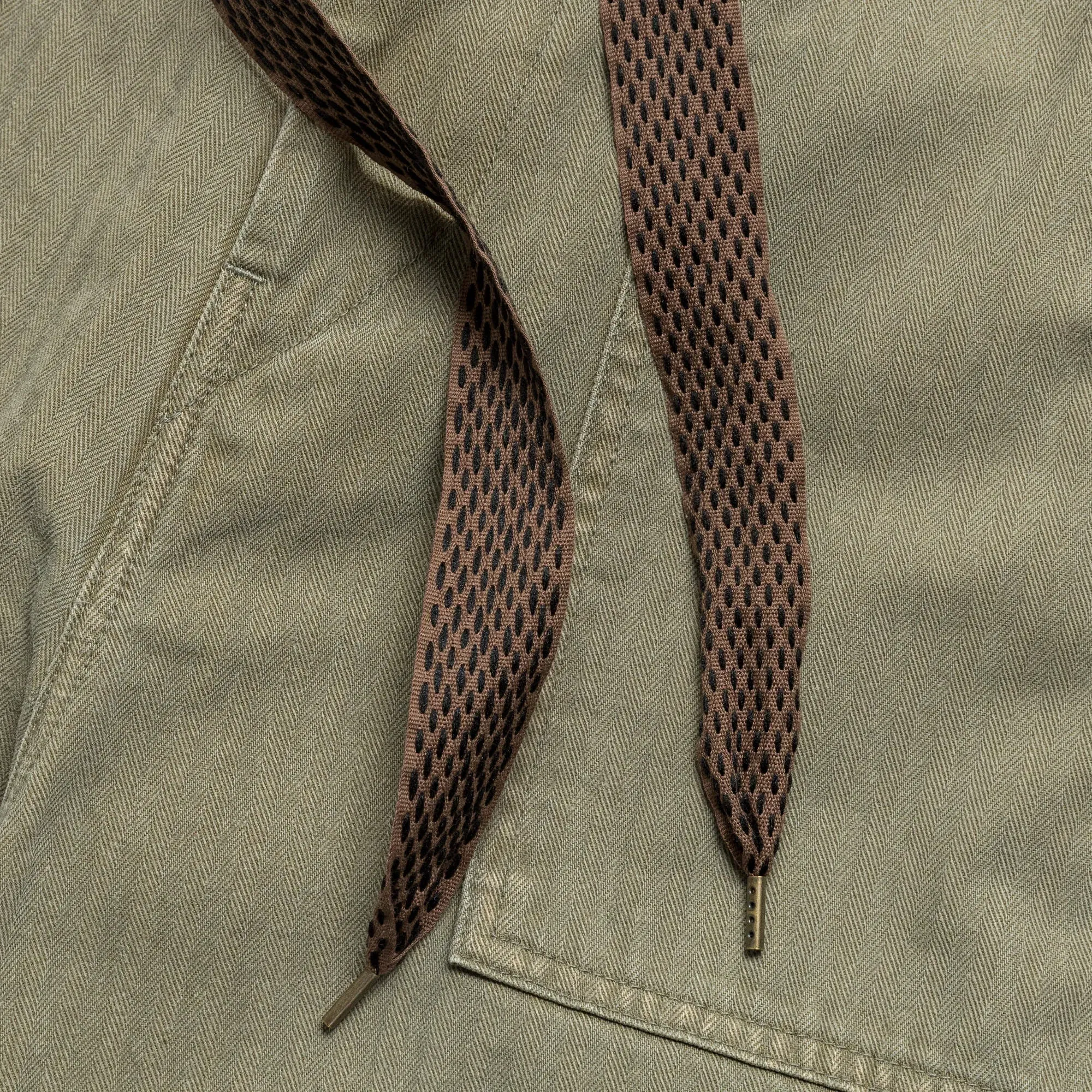 KAPITAL Sulfur Herringbone EASY BAKER Pants (STUDS Remake) - Khaki