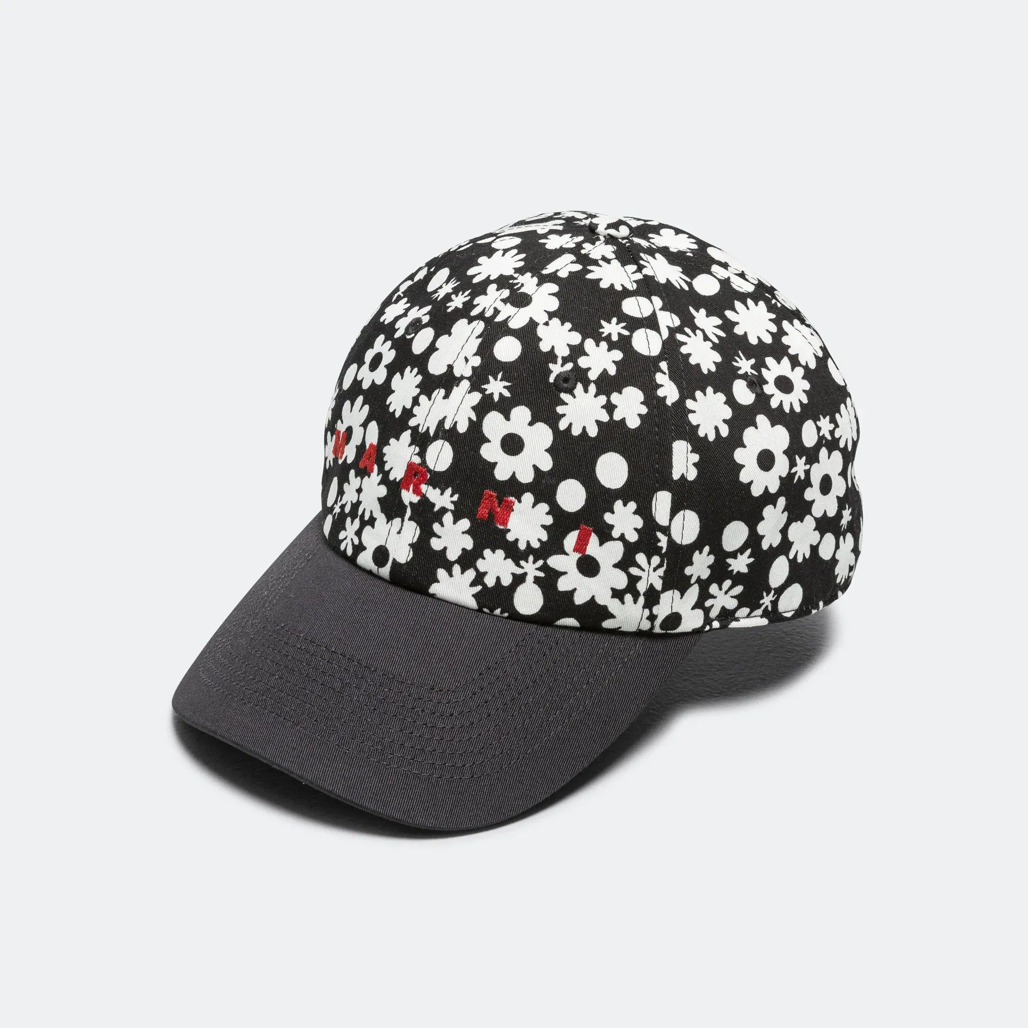 Marni Pop Fields Cotton Twill Baseball Cap - Black