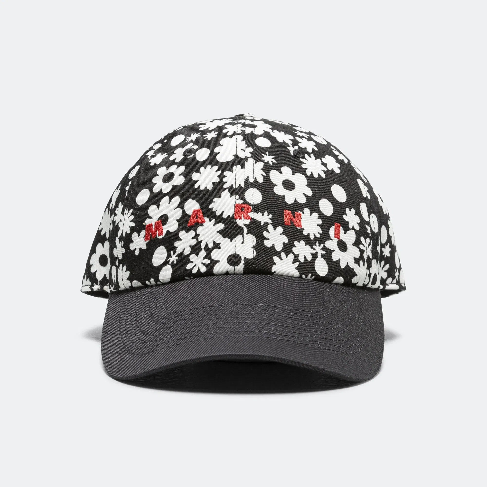 Marni Pop Fields Cotton Twill Baseball Cap - Black