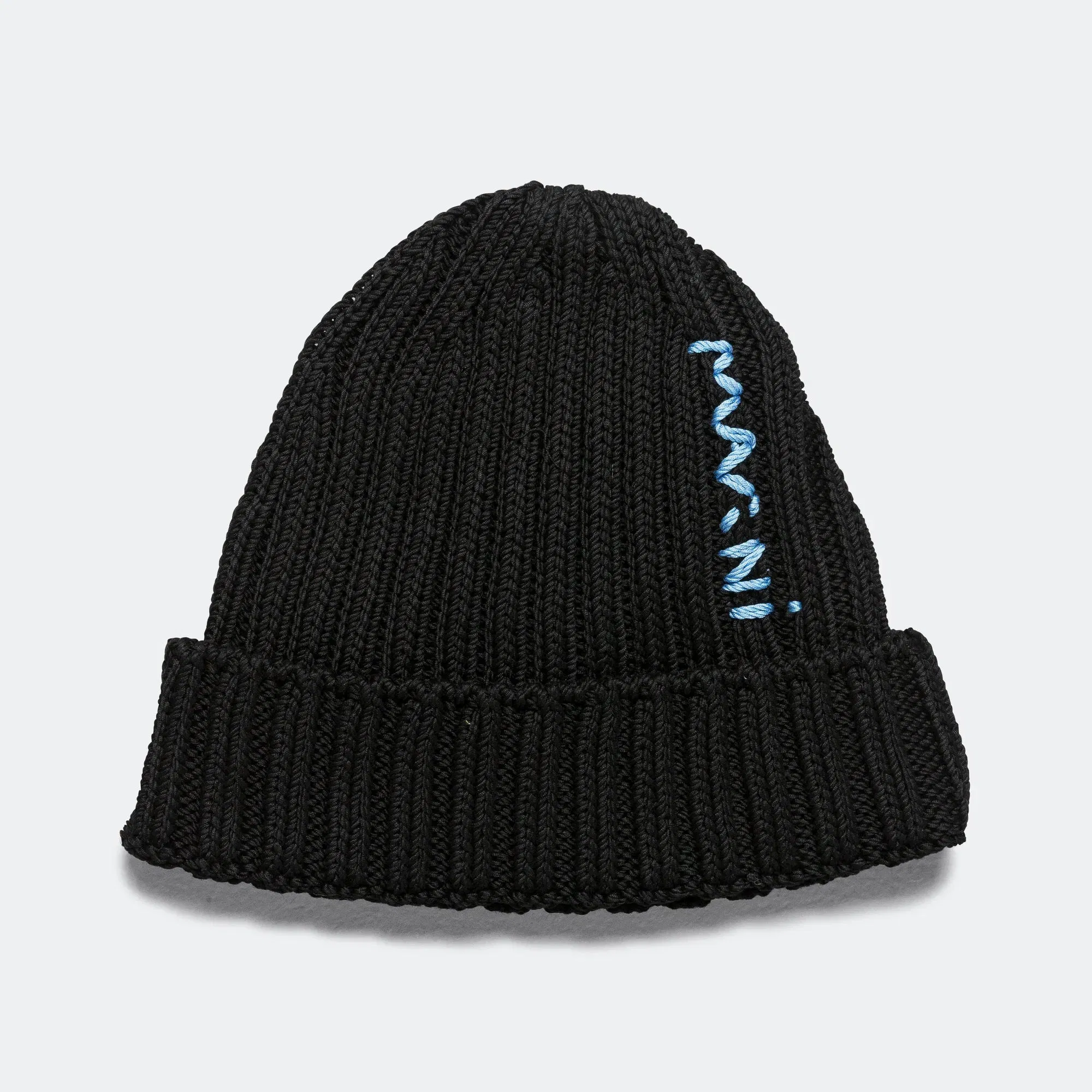 Marni Embroided Logo Beanie - Black