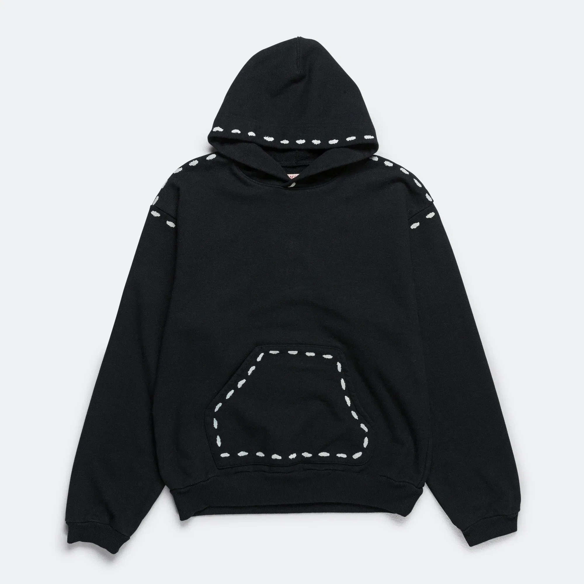 KAPITAL SWT Knit MARIONETTE Hoodie - Black
