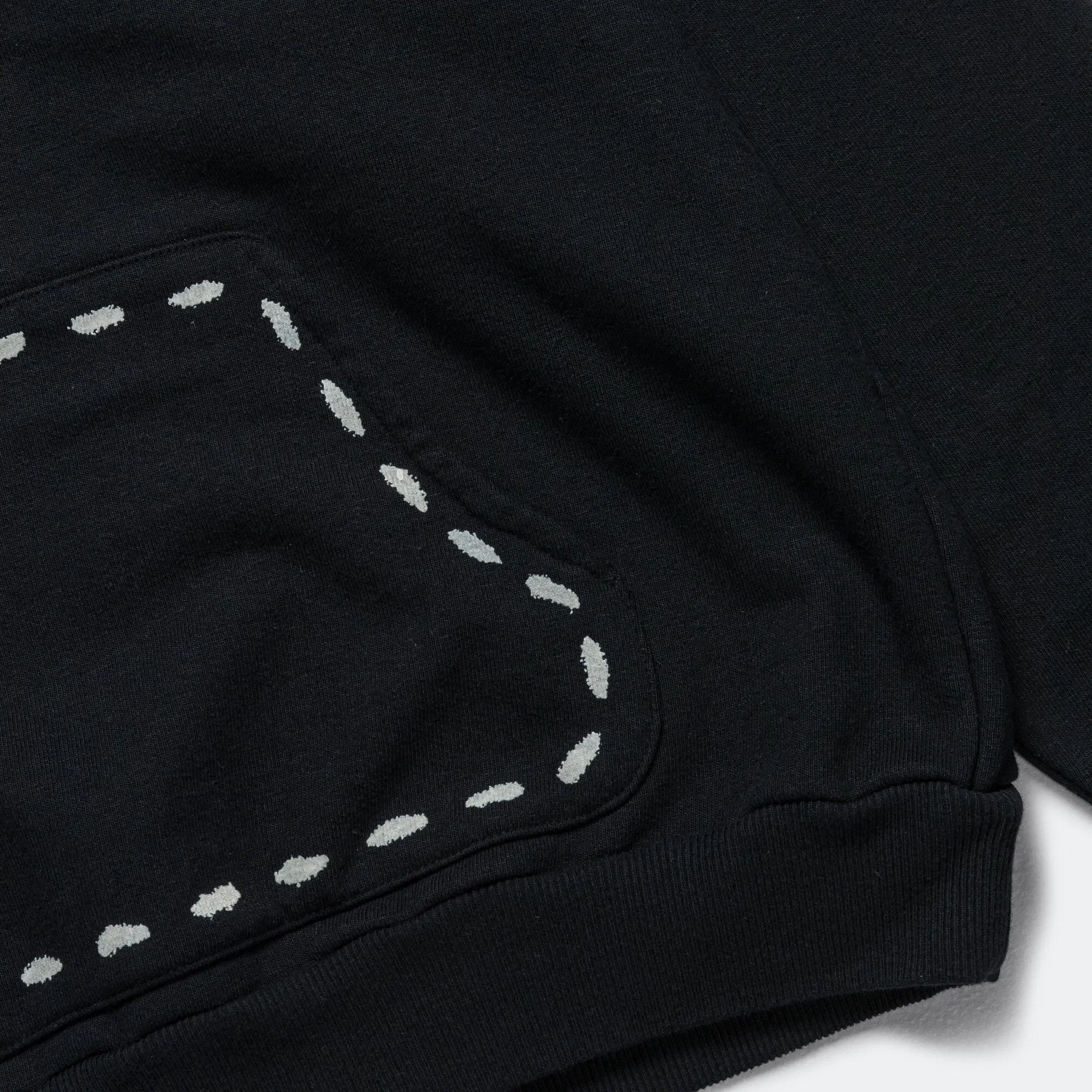 KAPITAL SWT Knit MARIONETTE Hoodie - Black