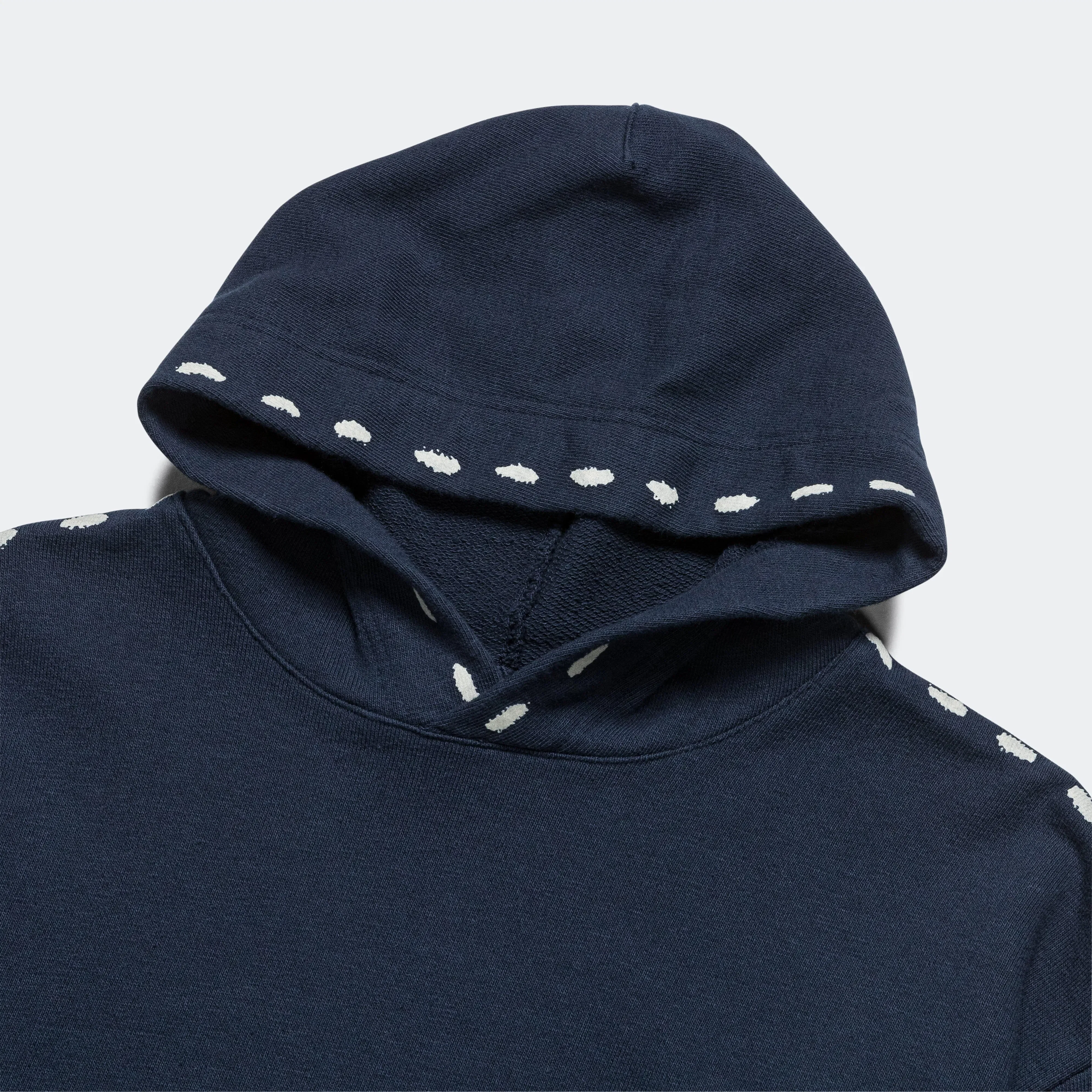 KAPITAL SWT Knit MARIONETTE Hoodie - Navy
