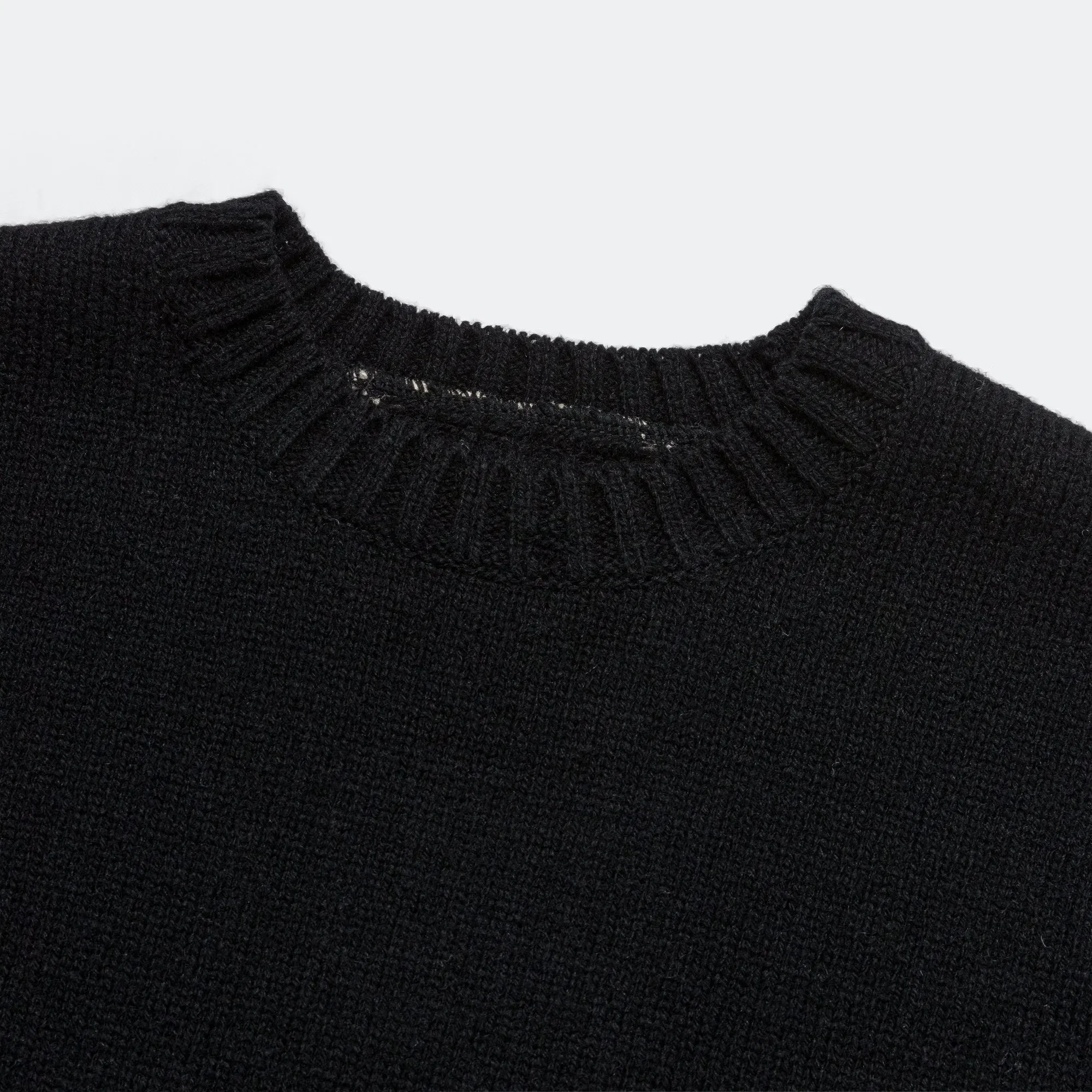 KAPITAL 5G Wool BONE Vest - Black