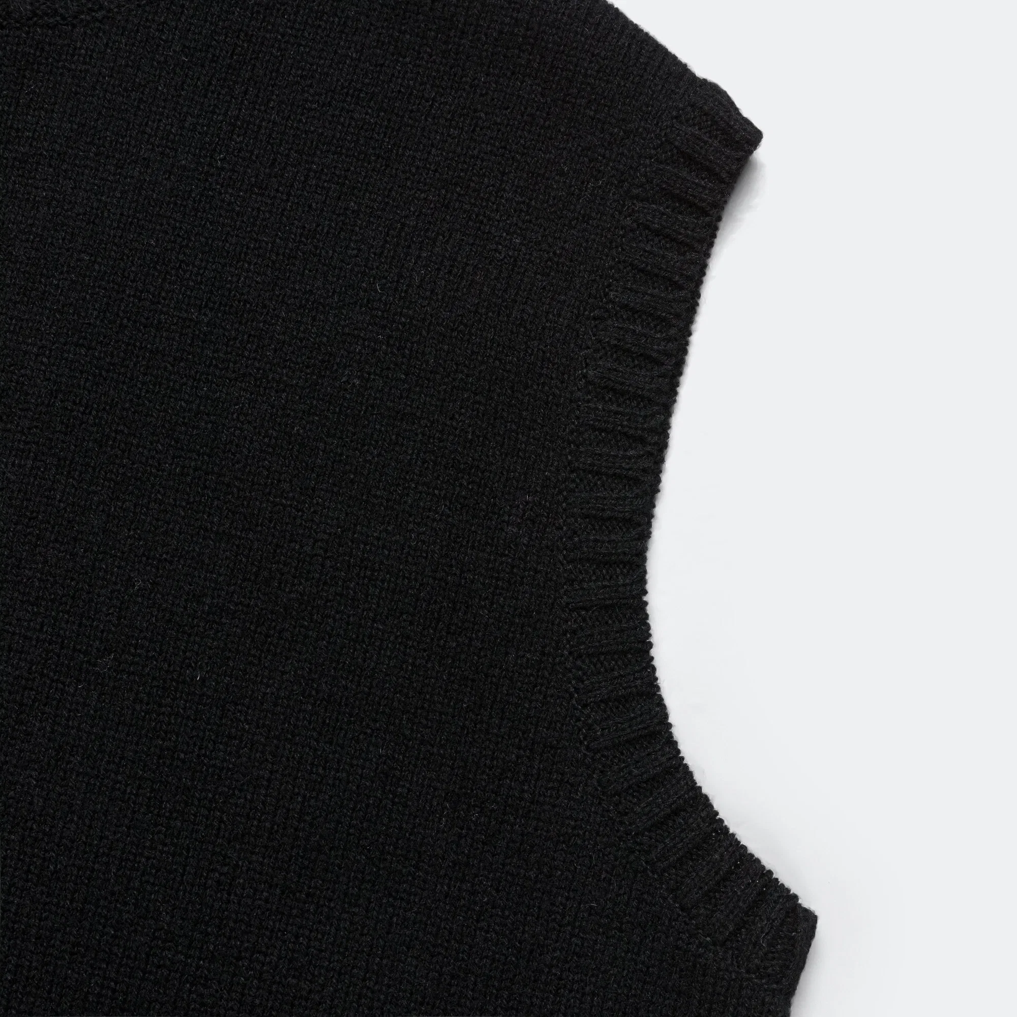 KAPITAL 5G Wool BONE Vest - Black