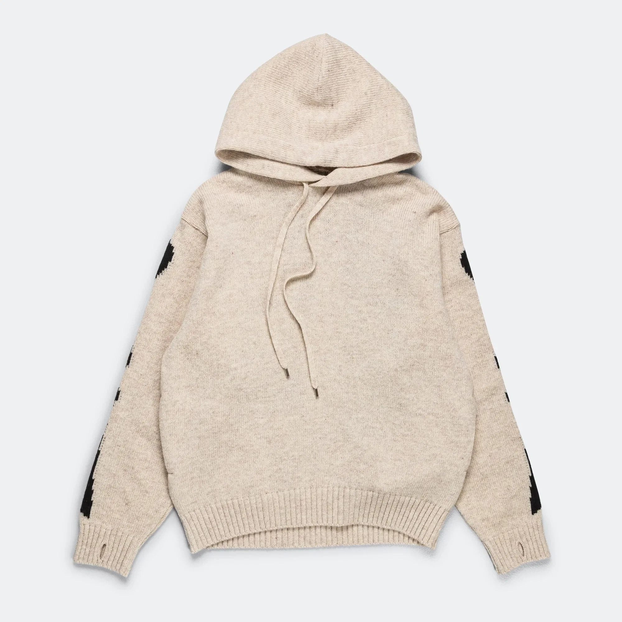 KAPITAL 5G Wool BONE Hood Sweater - Ecru