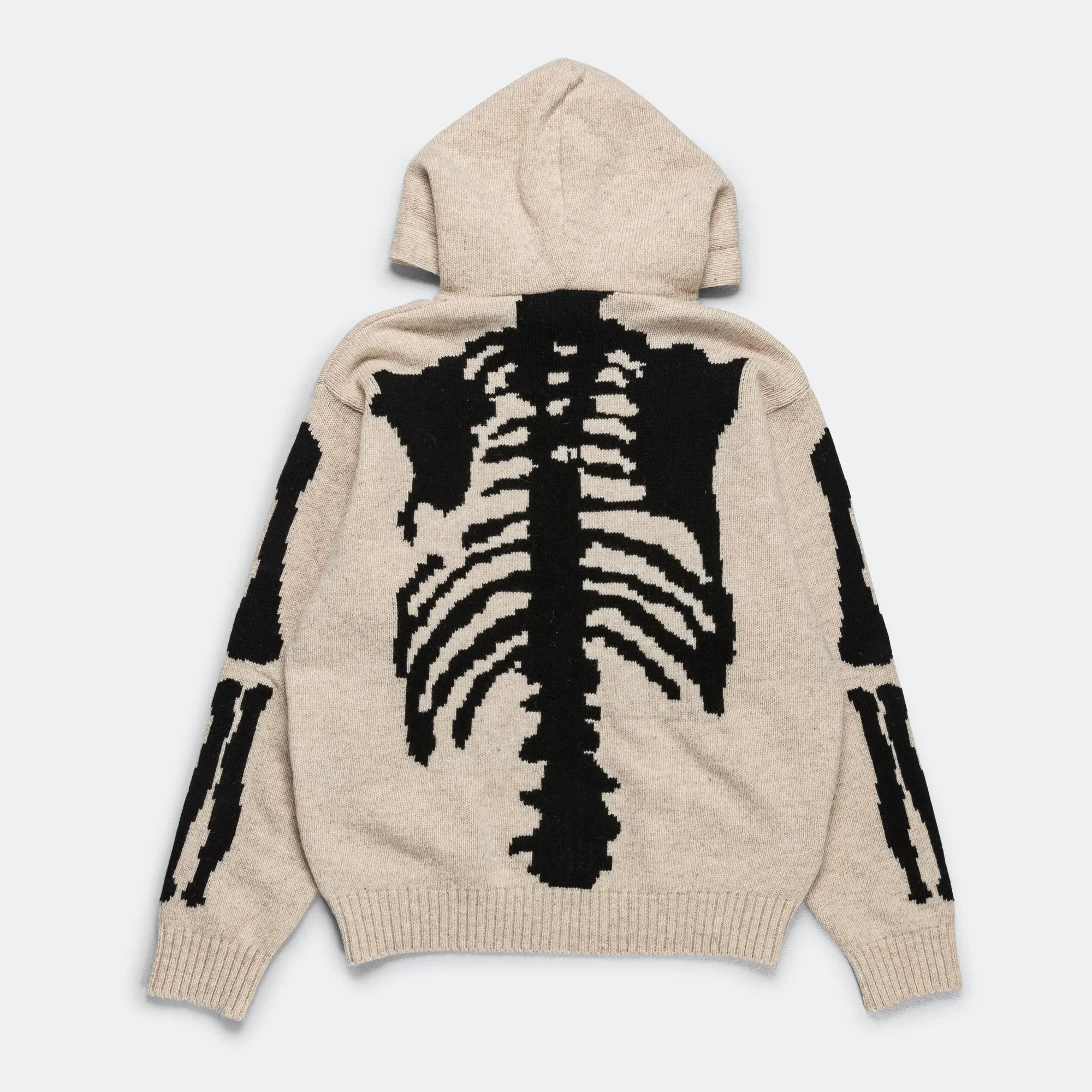KAPITAL 5G Wool BONE Hood Sweater - Ecru